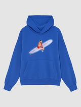 surf's up blue hoodie - In Print We Trust