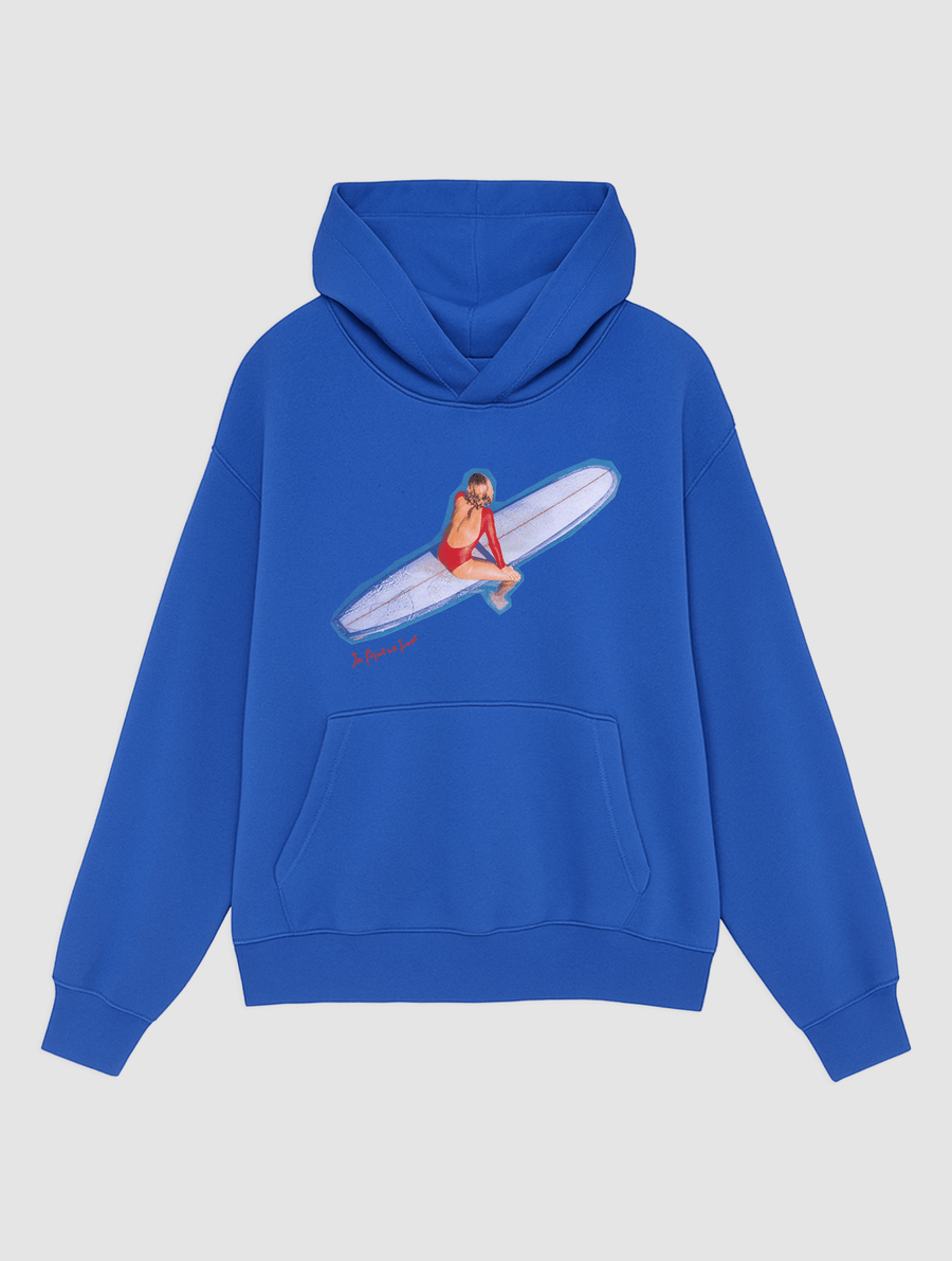 surf's up blue hoodie - In Print We Trust