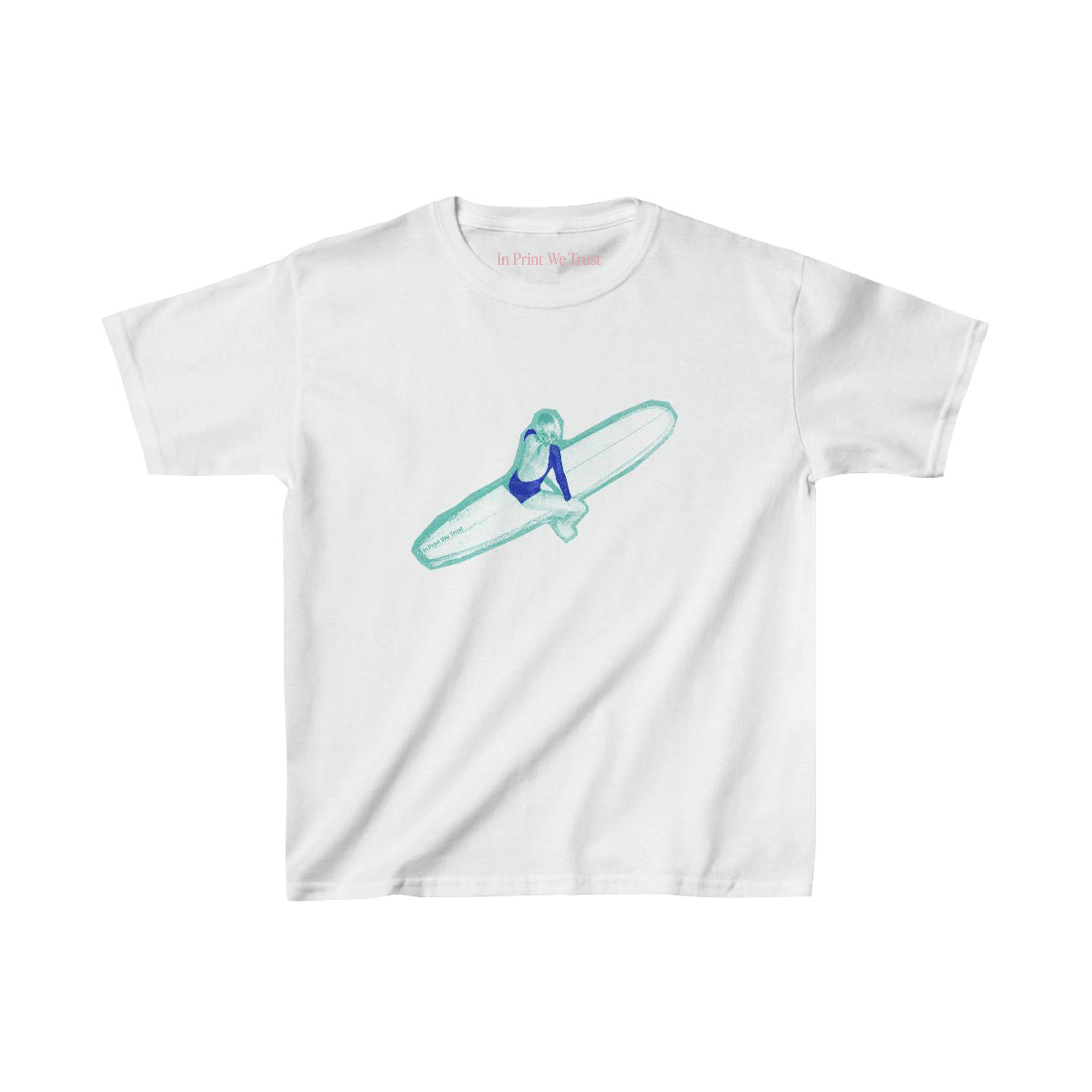 surf's up essential baby tee - In Print We Trust