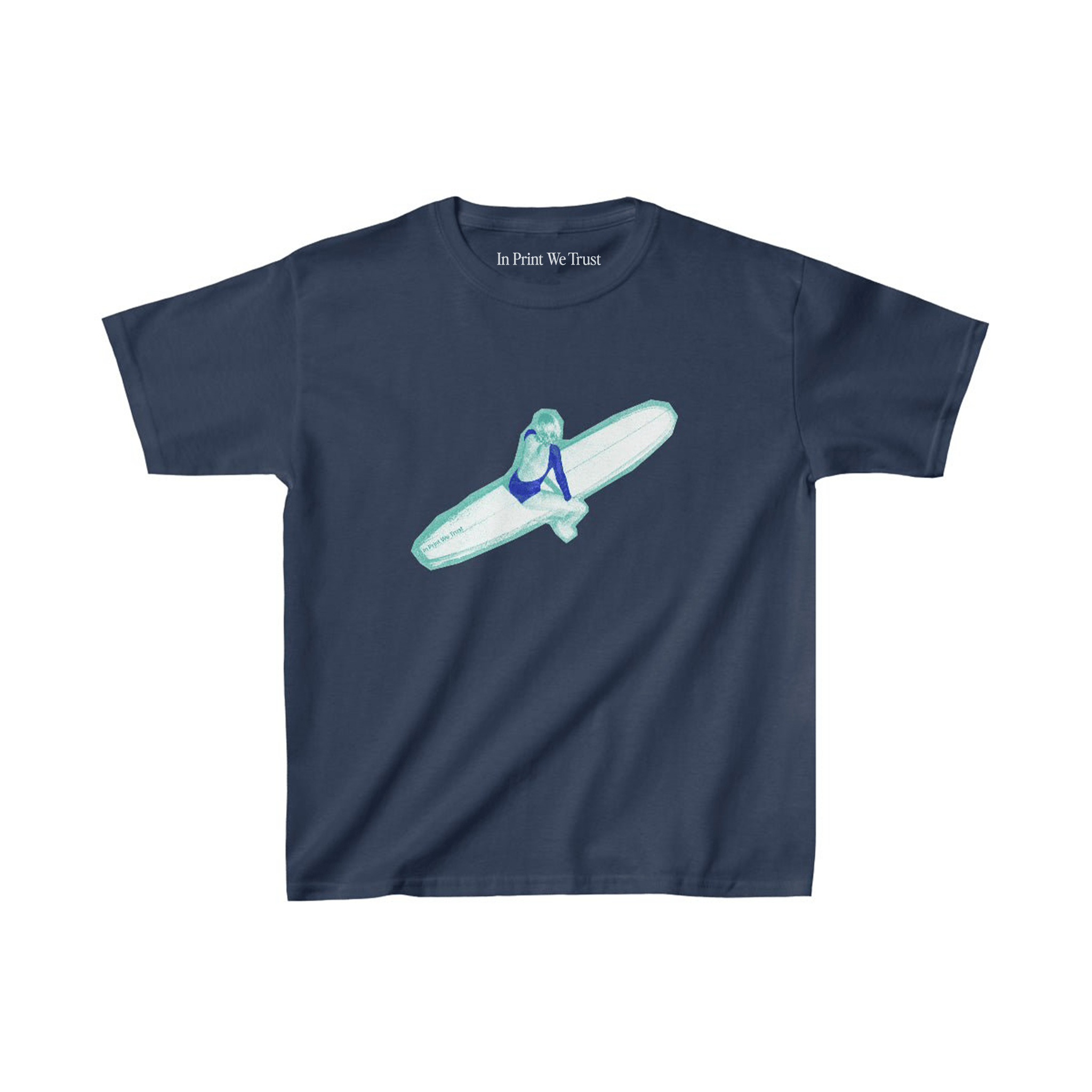 surf's up essential baby tee - In Print We Trust