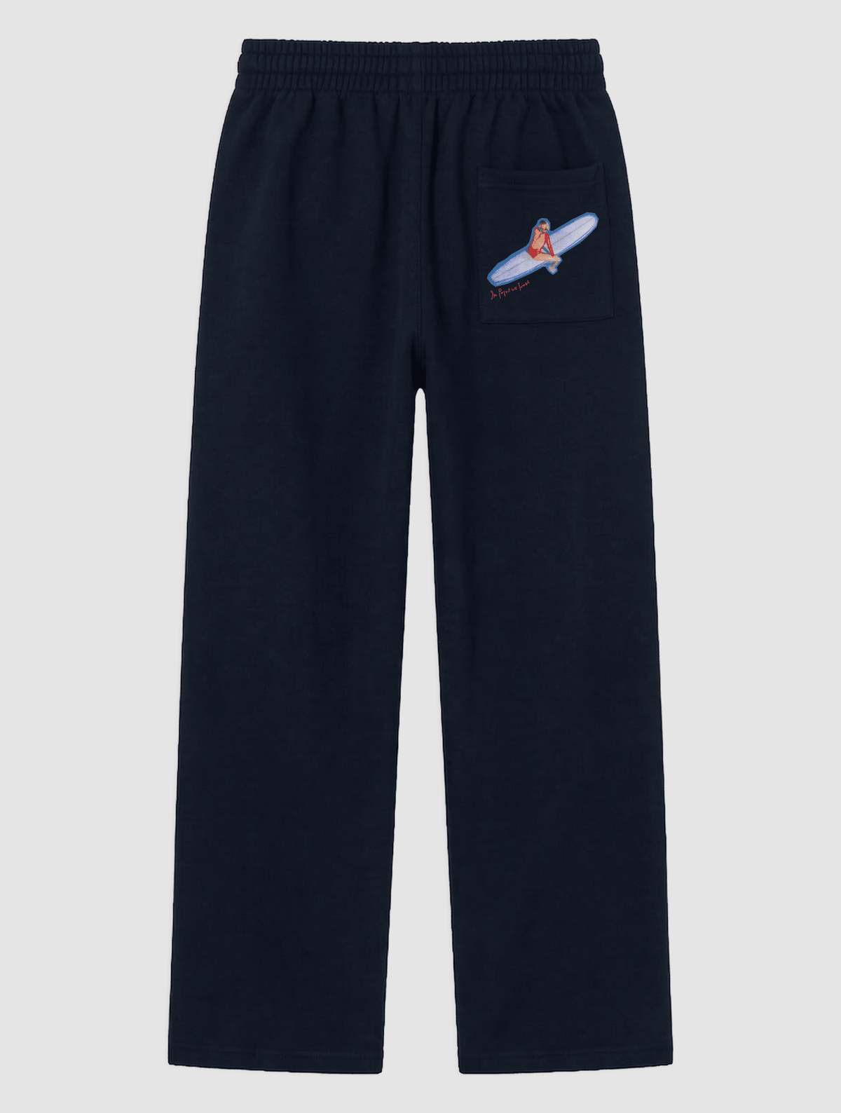 surf's up navy sweatpants - In Print We Trust