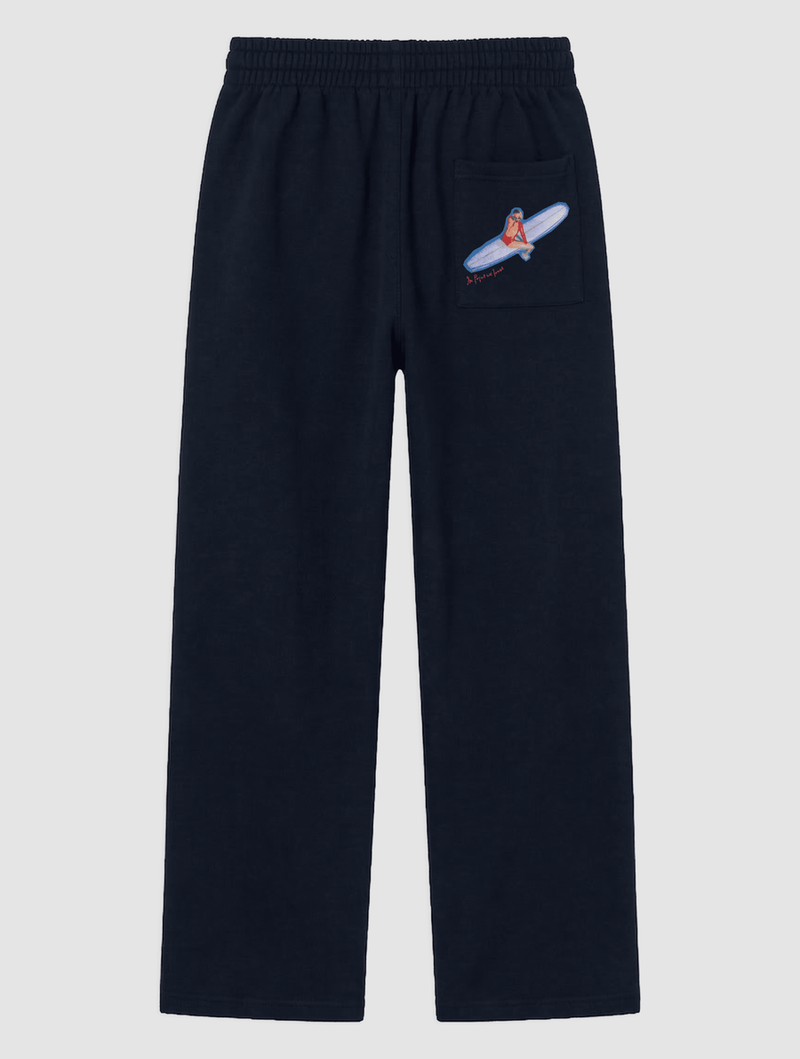 surf's up navy sweatpants - In Print We Trust
