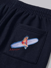 surf's up navy sweatpants - In Print We Trust