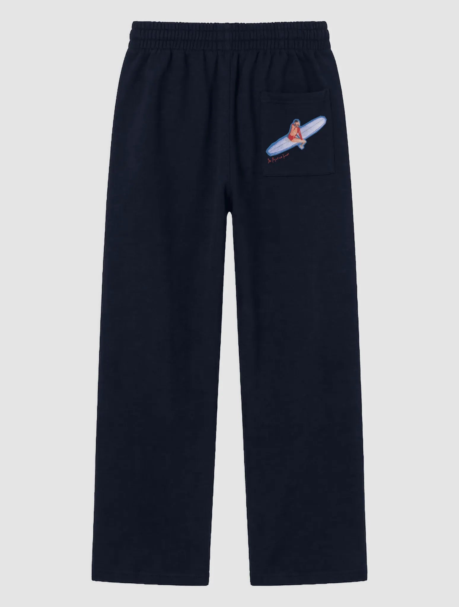 surf's up navy sweatpants - In Print We Trust