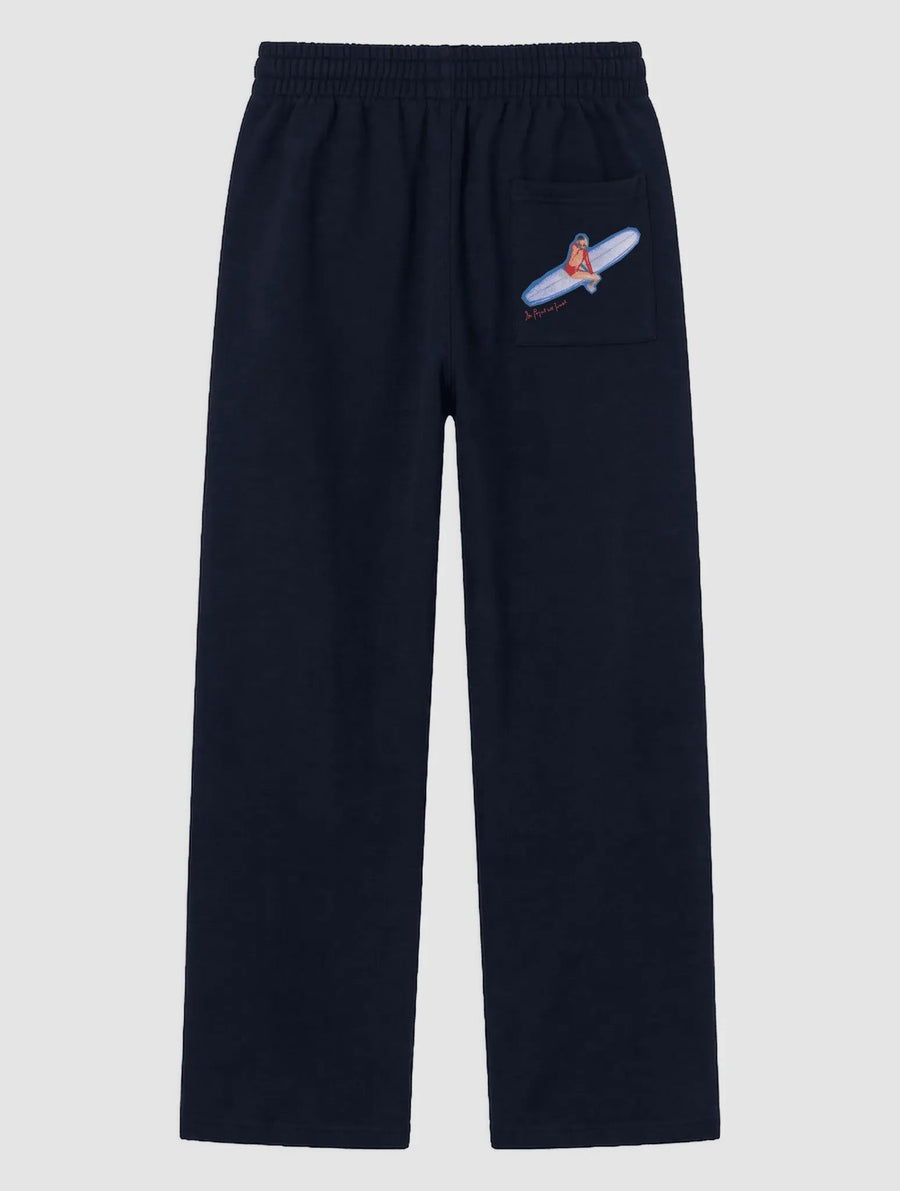 surf's up navy sweatpants - In Print We Trust