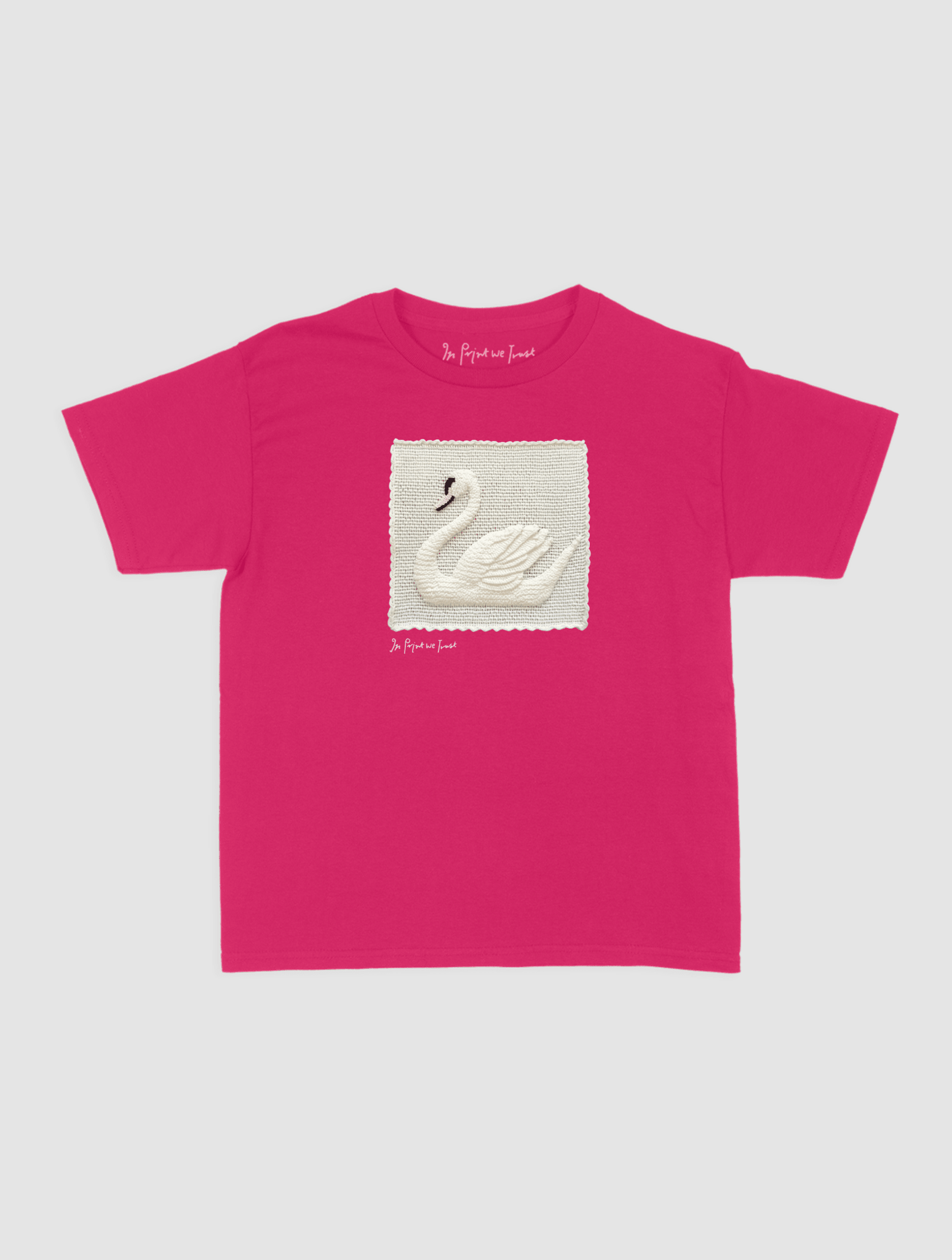 swan crochet baby tee - In Print We Trust