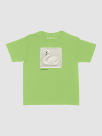 swan crochet baby tee - In Print We Trust