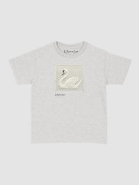 swan crochet baby tee - In Print We Trust