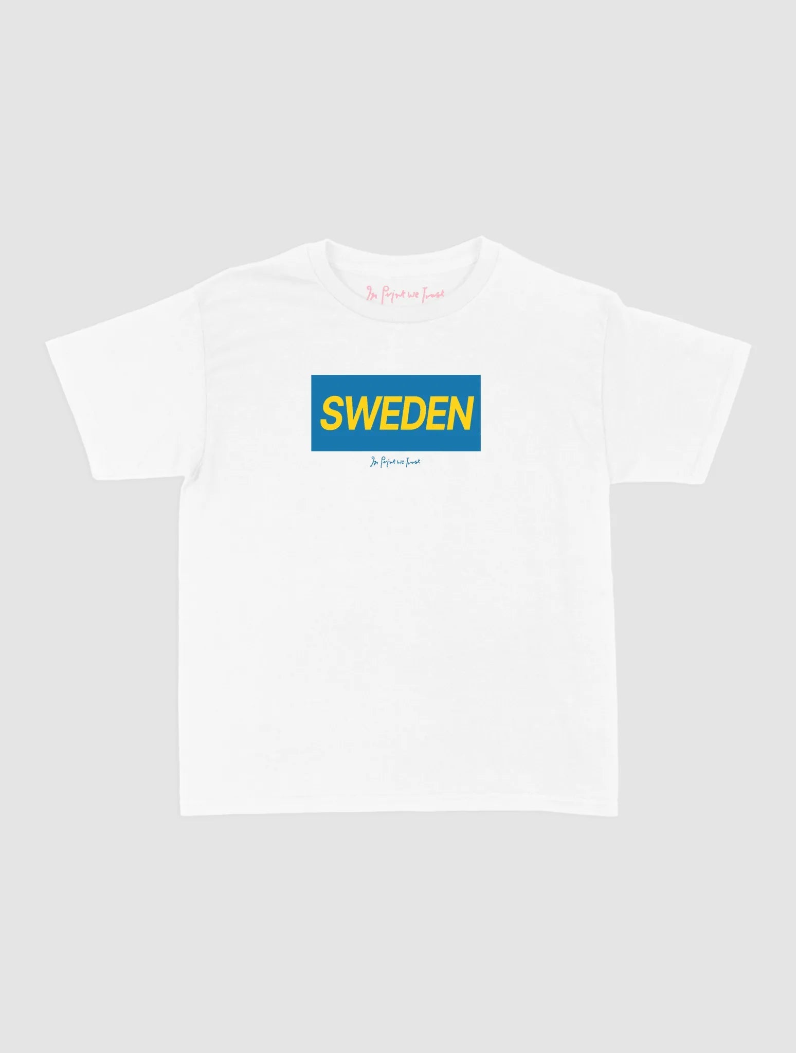 sweden baby tee - In Print We Trust