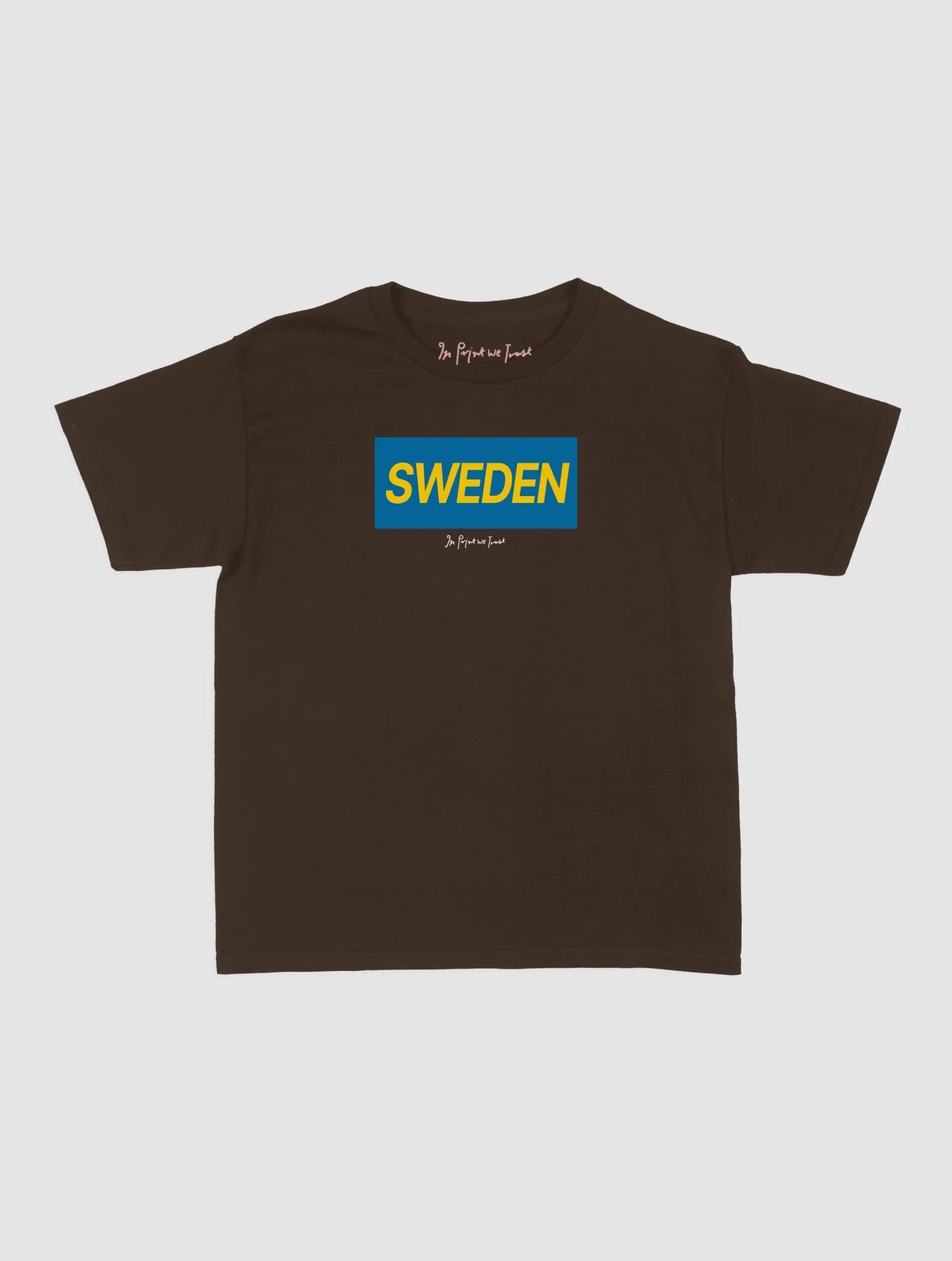 sweden baby tee - In Print We Trust