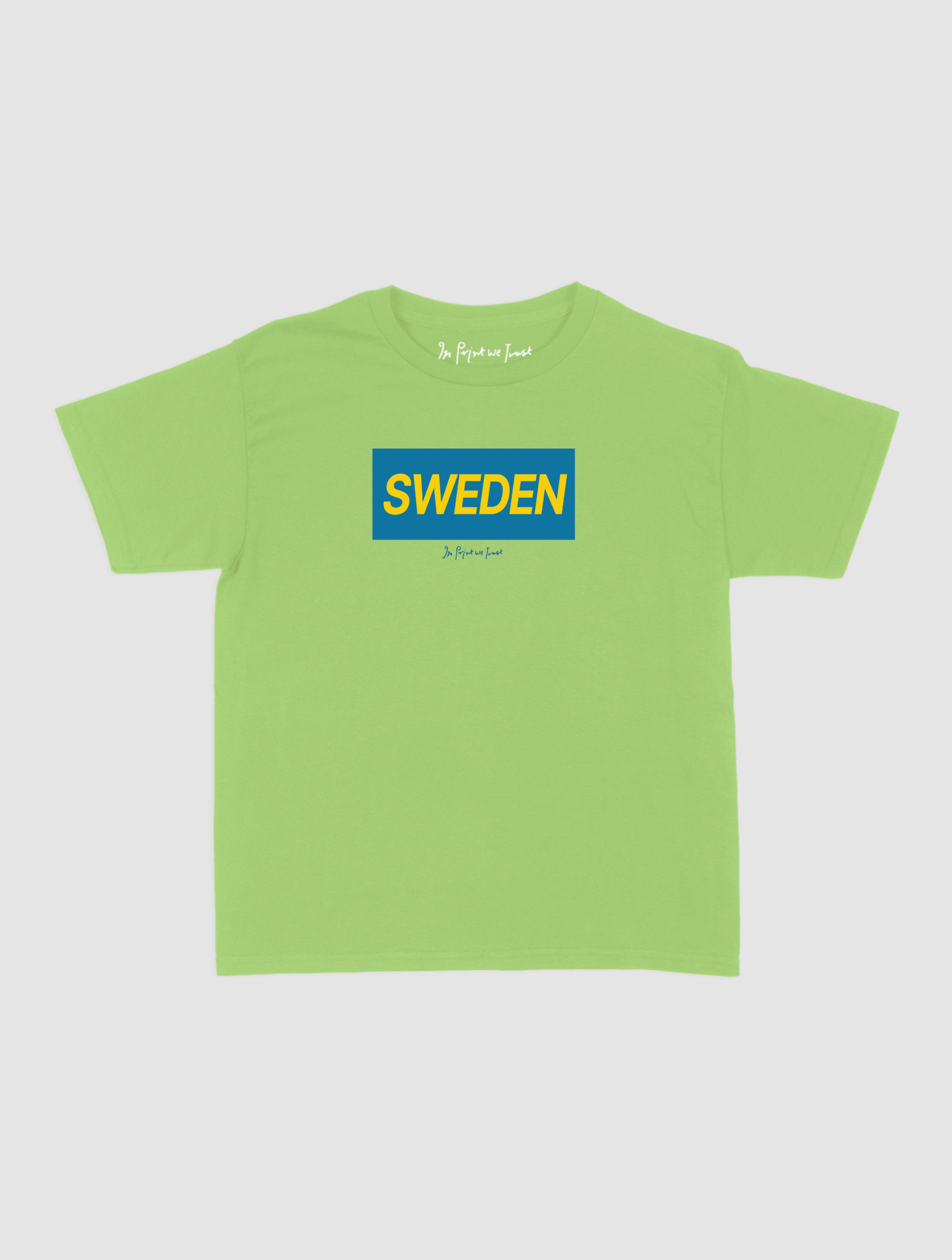 sweden baby tee - In Print We Trust