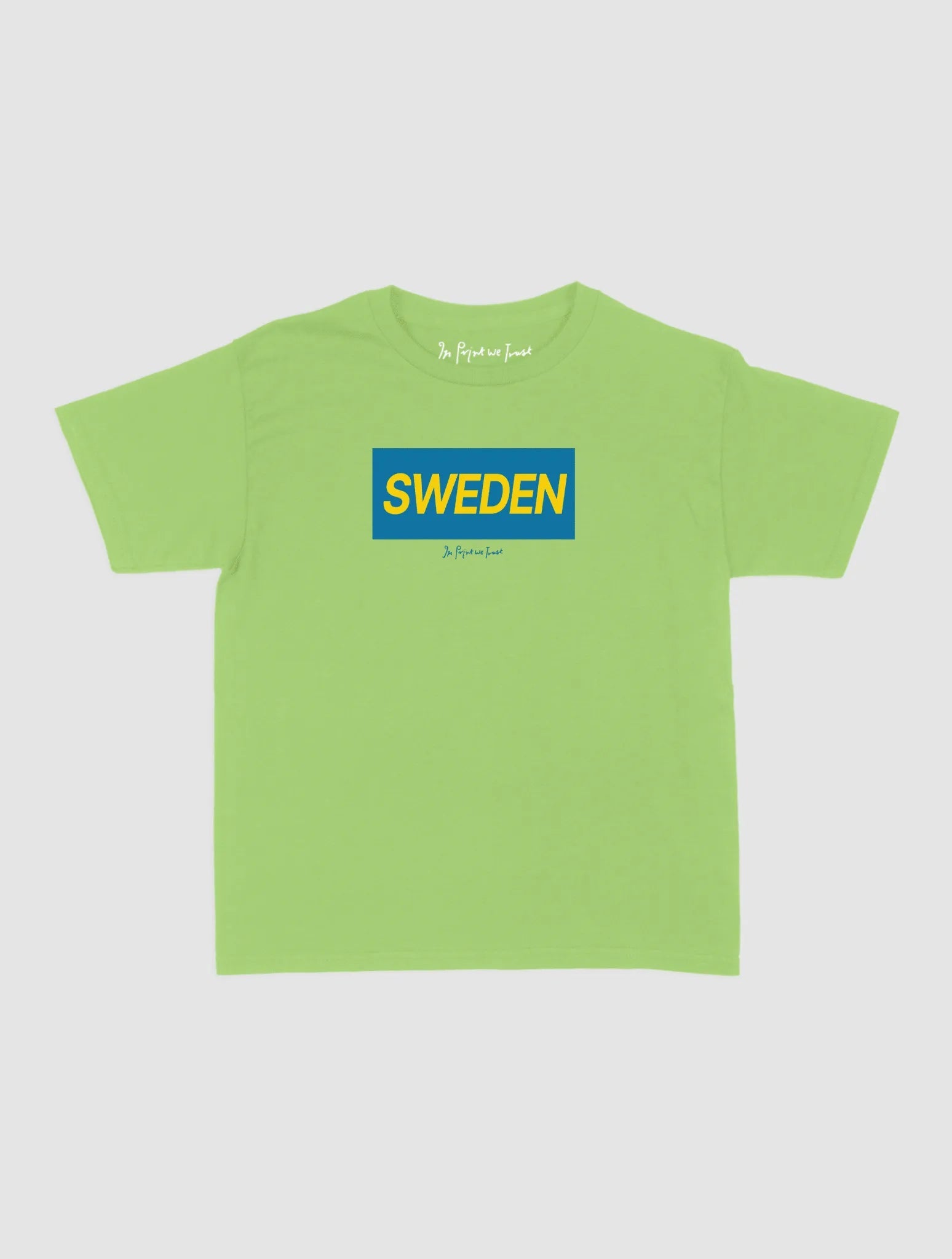 sweden baby tee - In Print We Trust