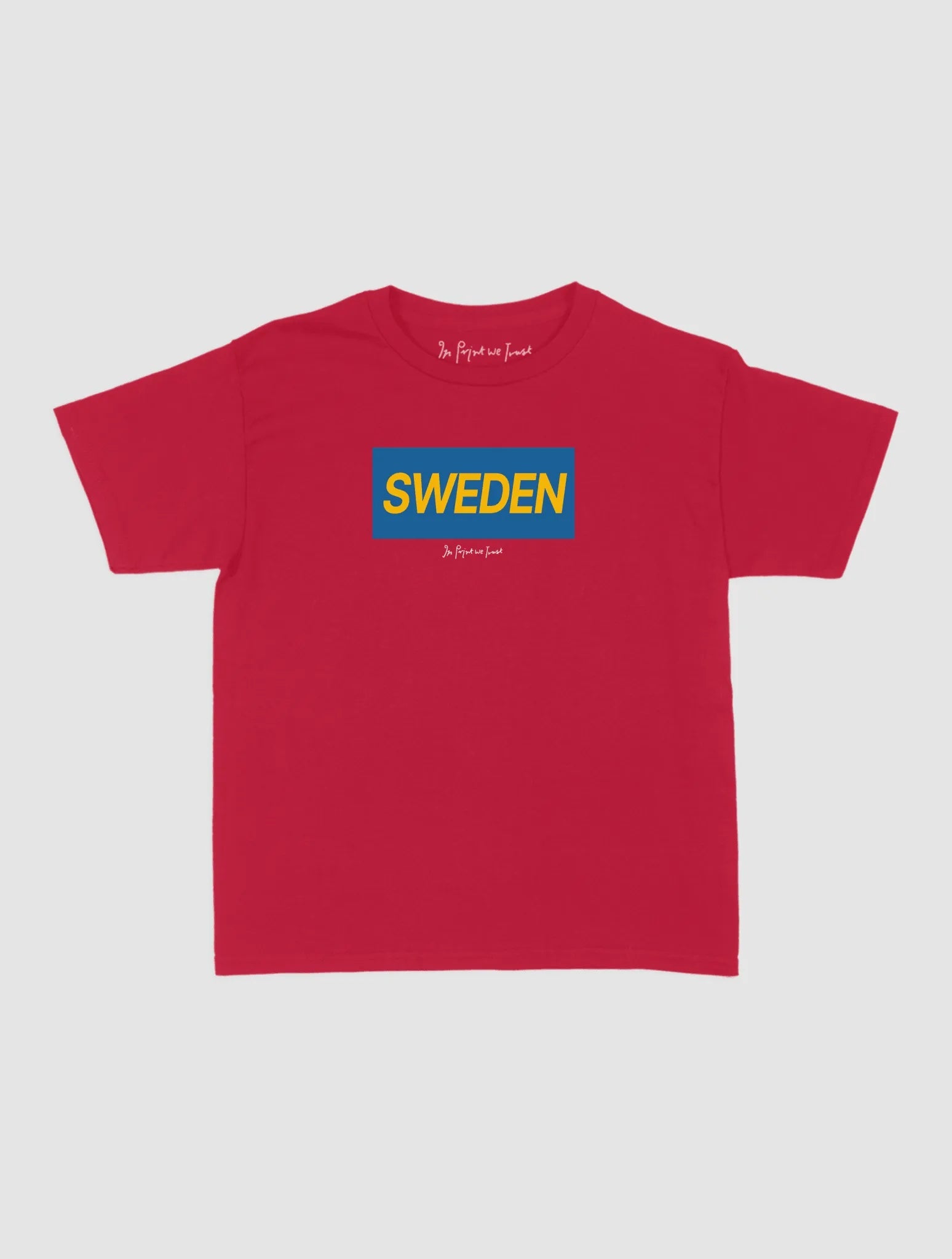 sweden baby tee - In Print We Trust