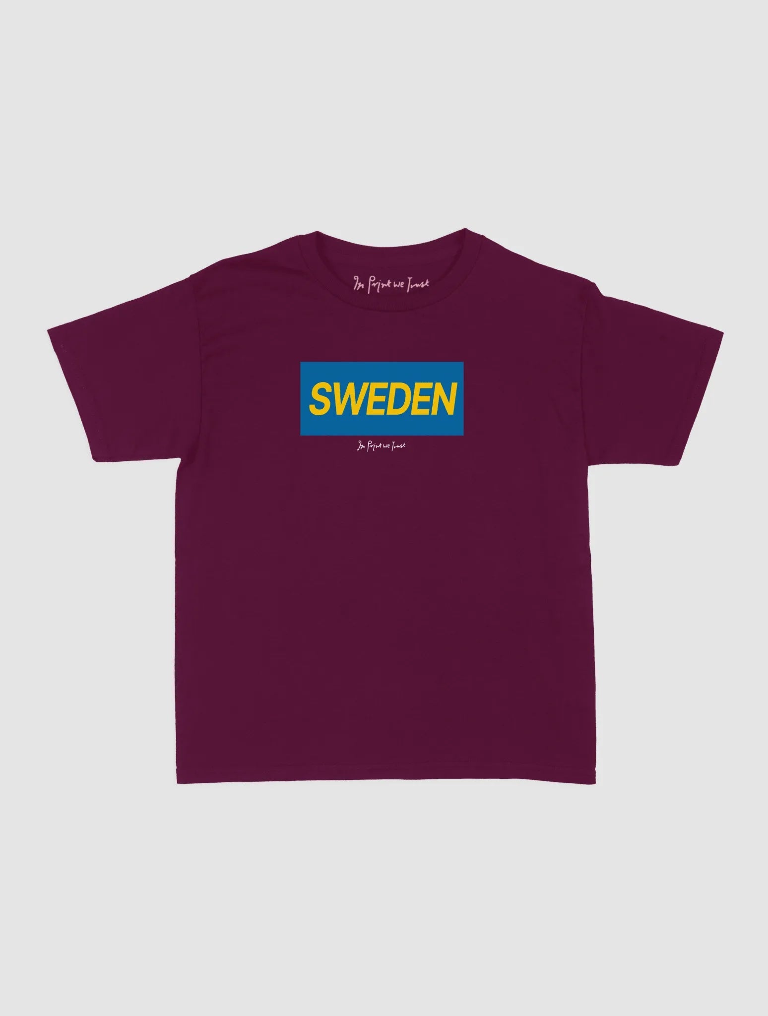 sweden baby tee - In Print We Trust