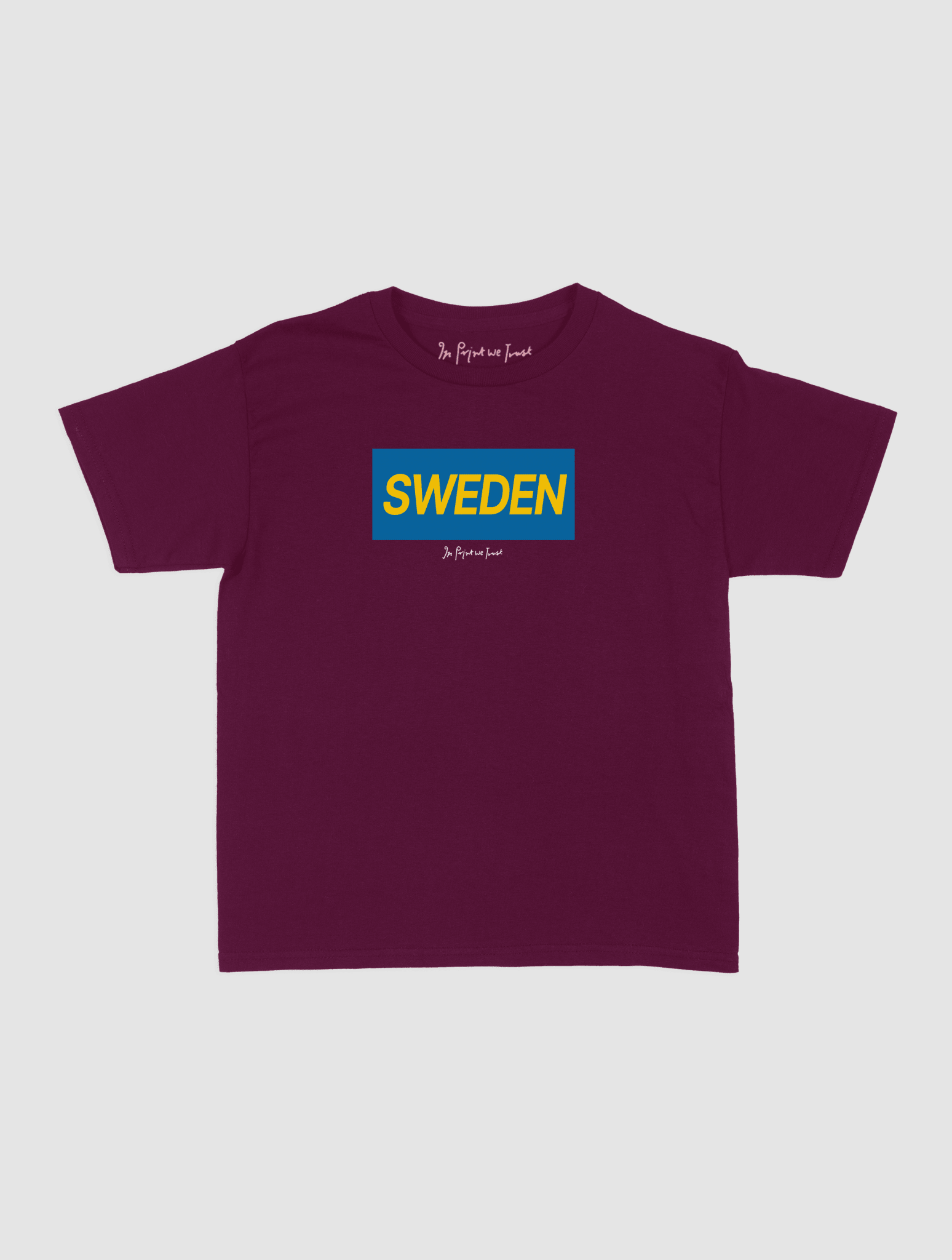sweden baby tee - In Print We Trust