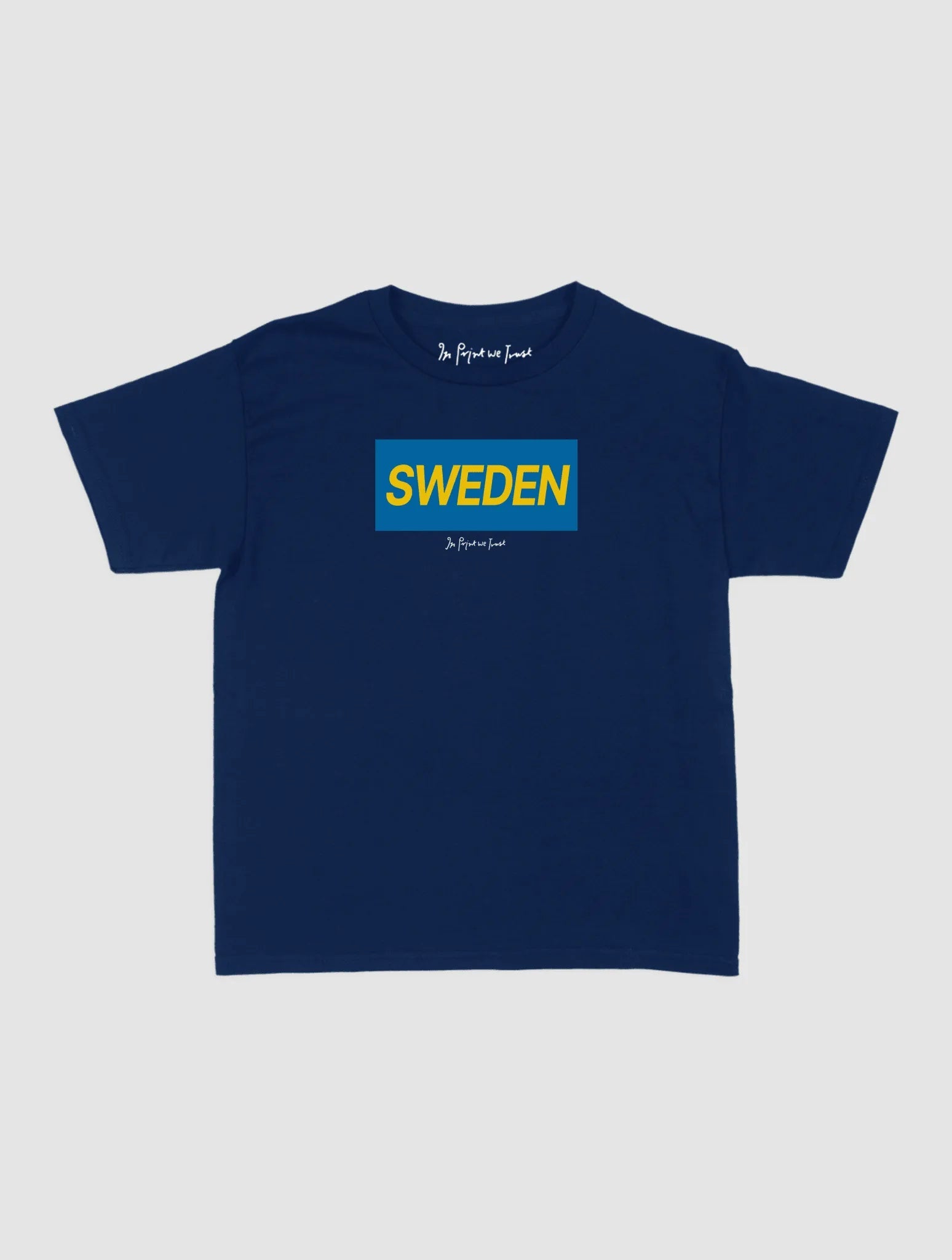 sweden baby tee - In Print We Trust