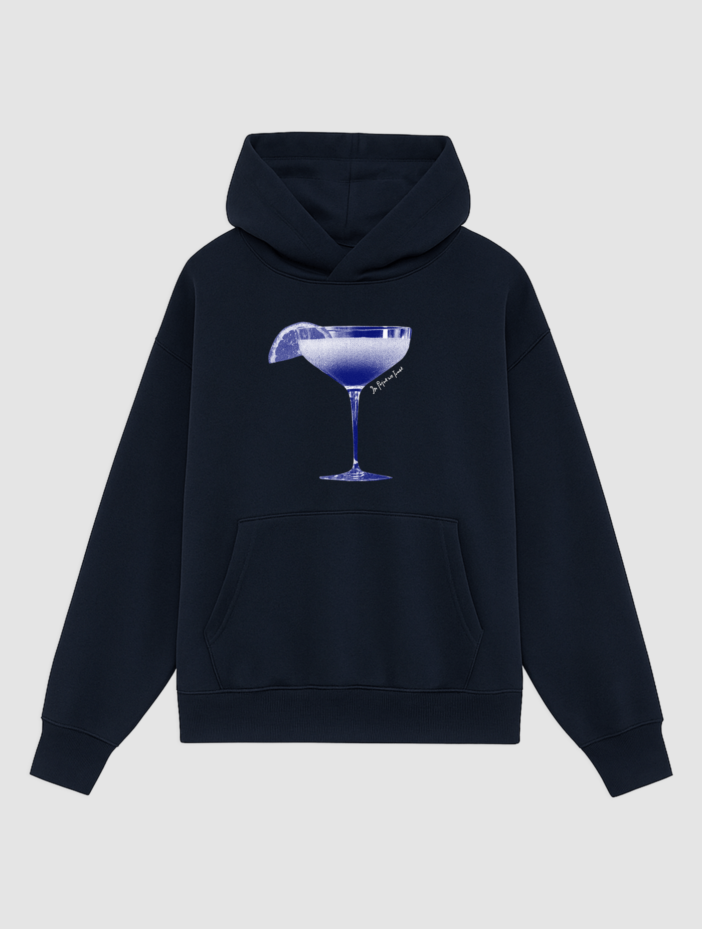 sweet or sour navy hoodie - In Print We Trust