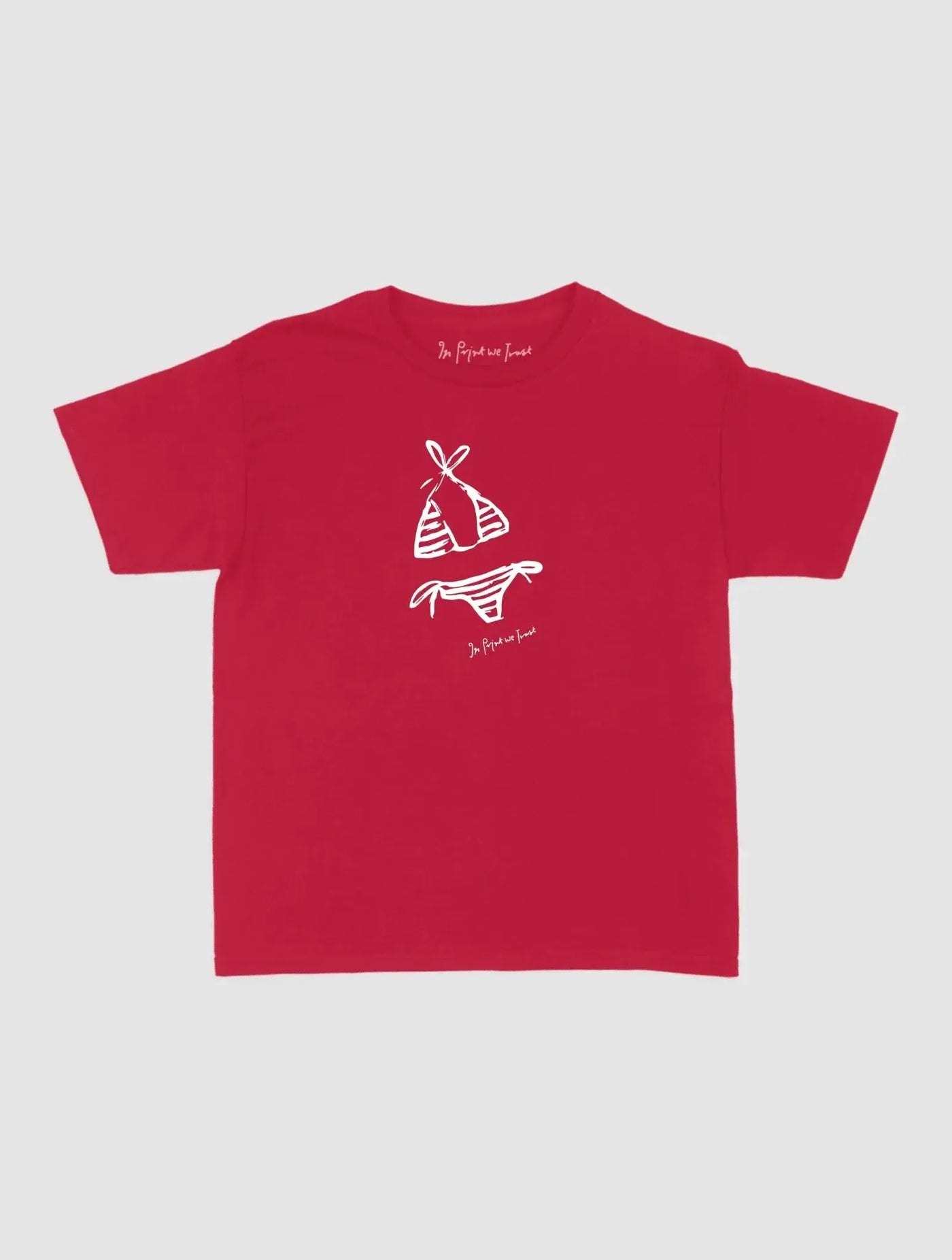 swimsuit baby tee - In Print We Trust