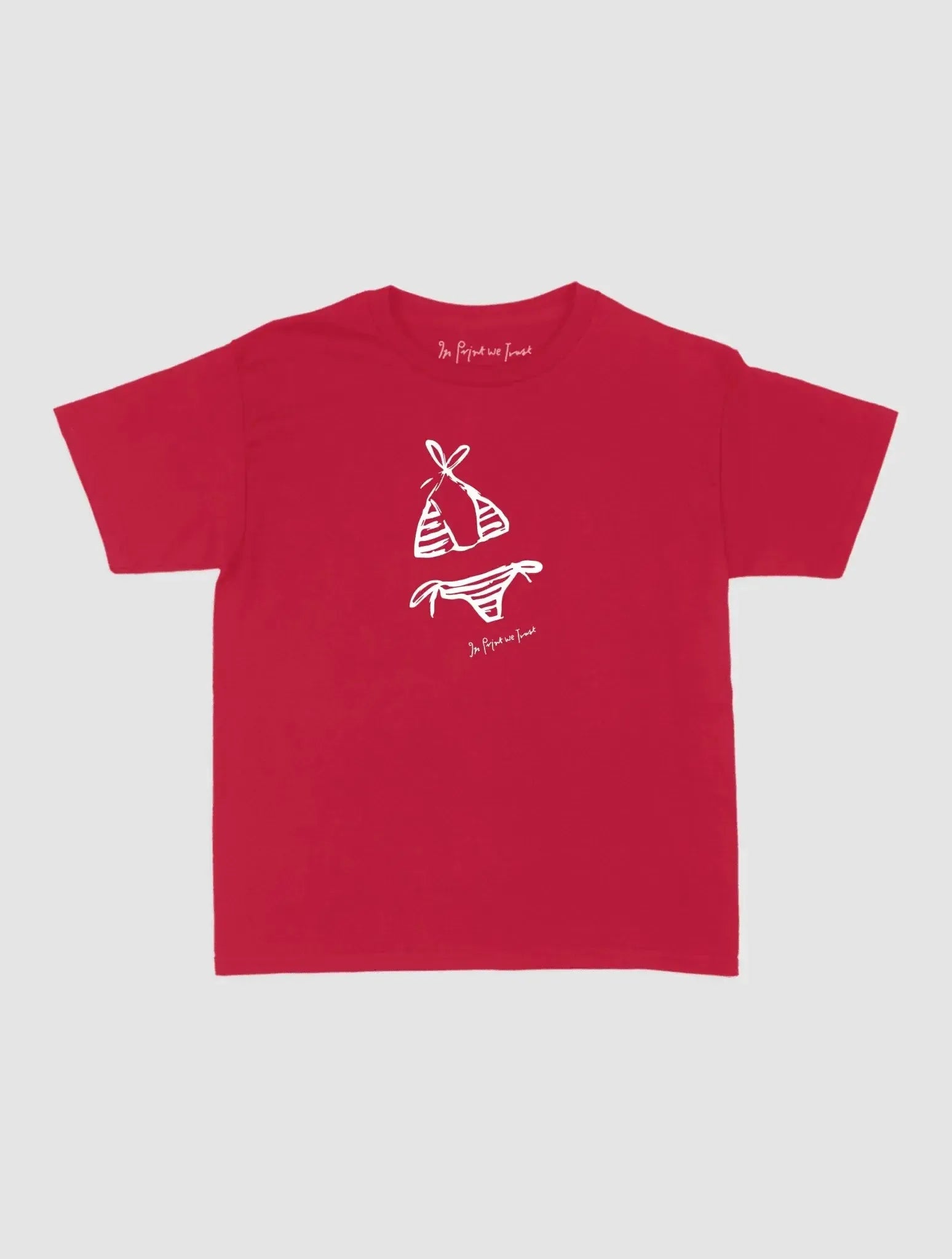 swimsuit baby tee - In Print We Trust