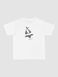 swimsuit baby tee - In Print We Trust