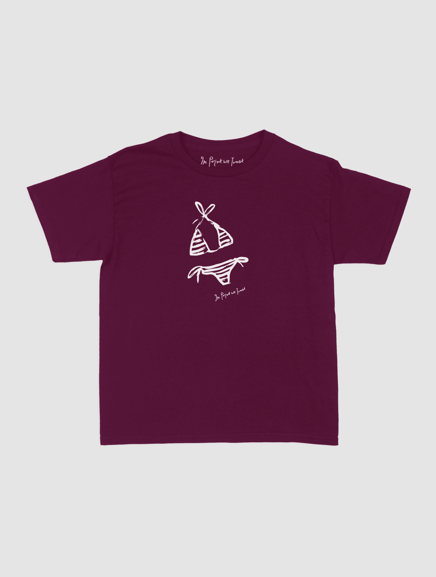 swimsuit baby tee - In Print We Trust