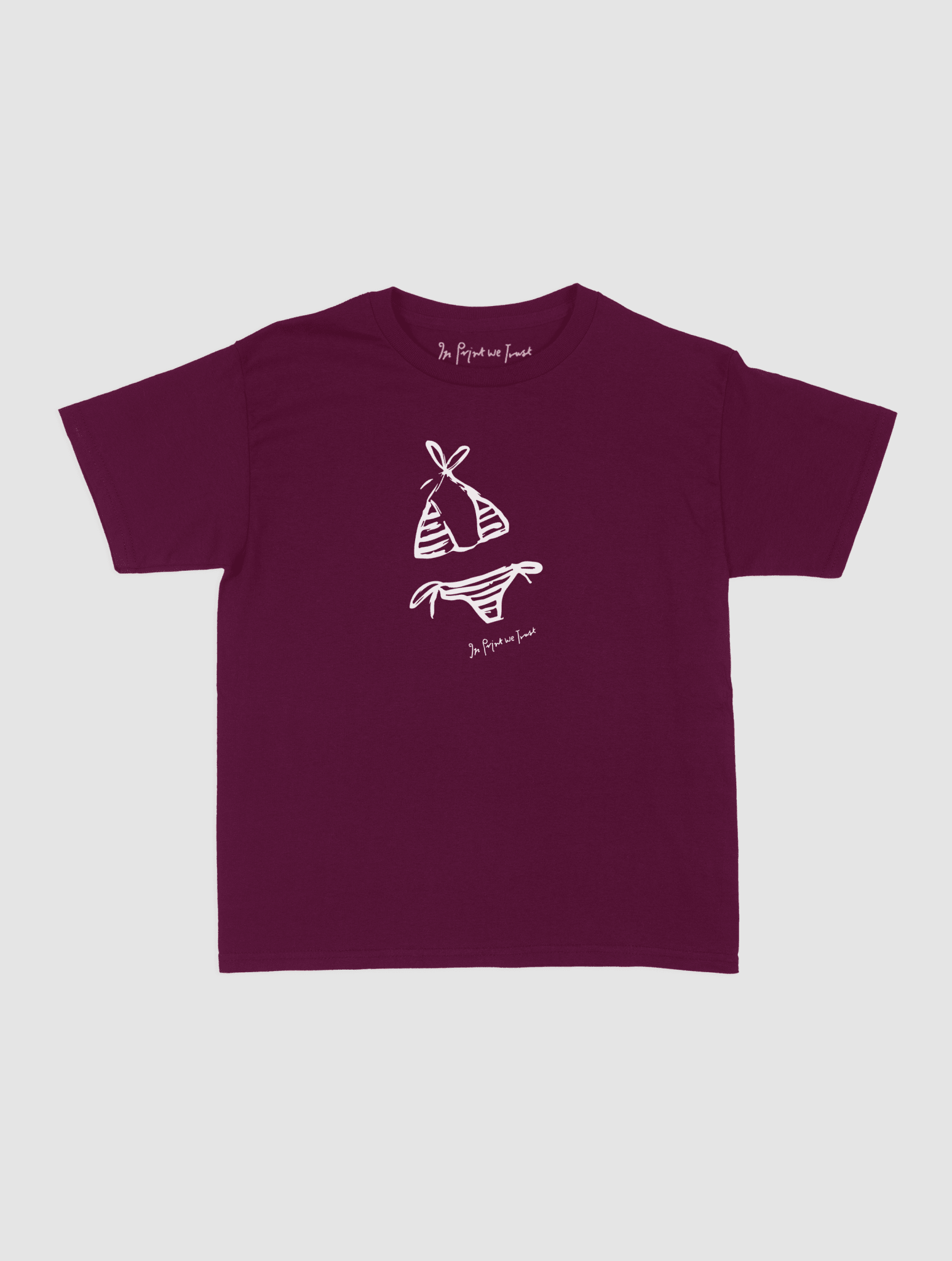 swimsuit baby tee - In Print We Trust