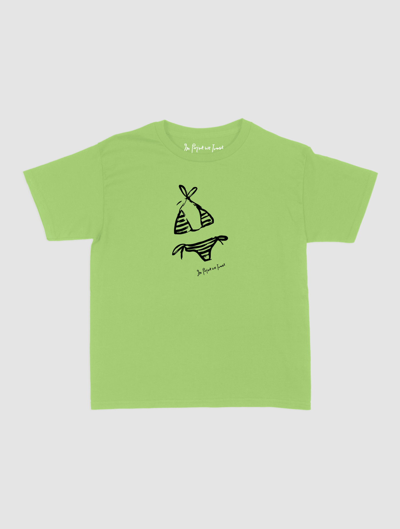 swimsuit baby tee - In Print We Trust