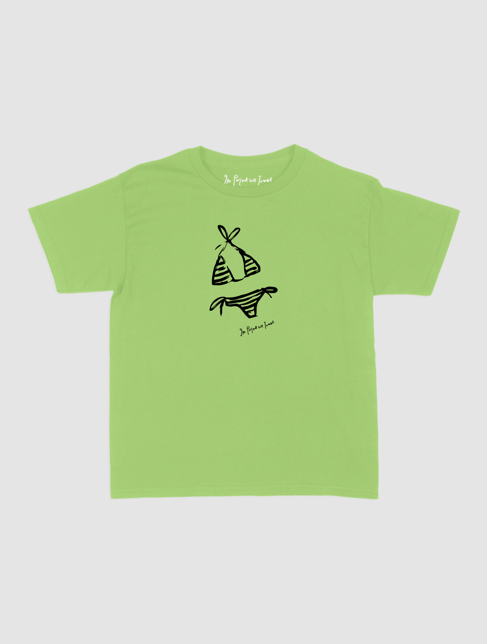 swimsuit baby tee - In Print We Trust