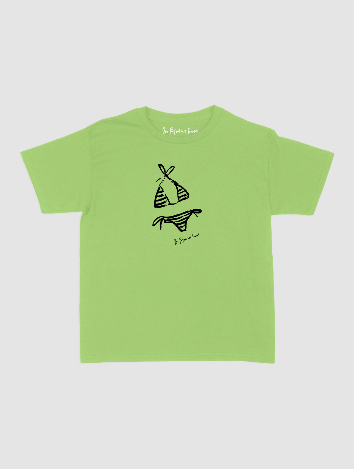 swimsuit baby tee - In Print We Trust