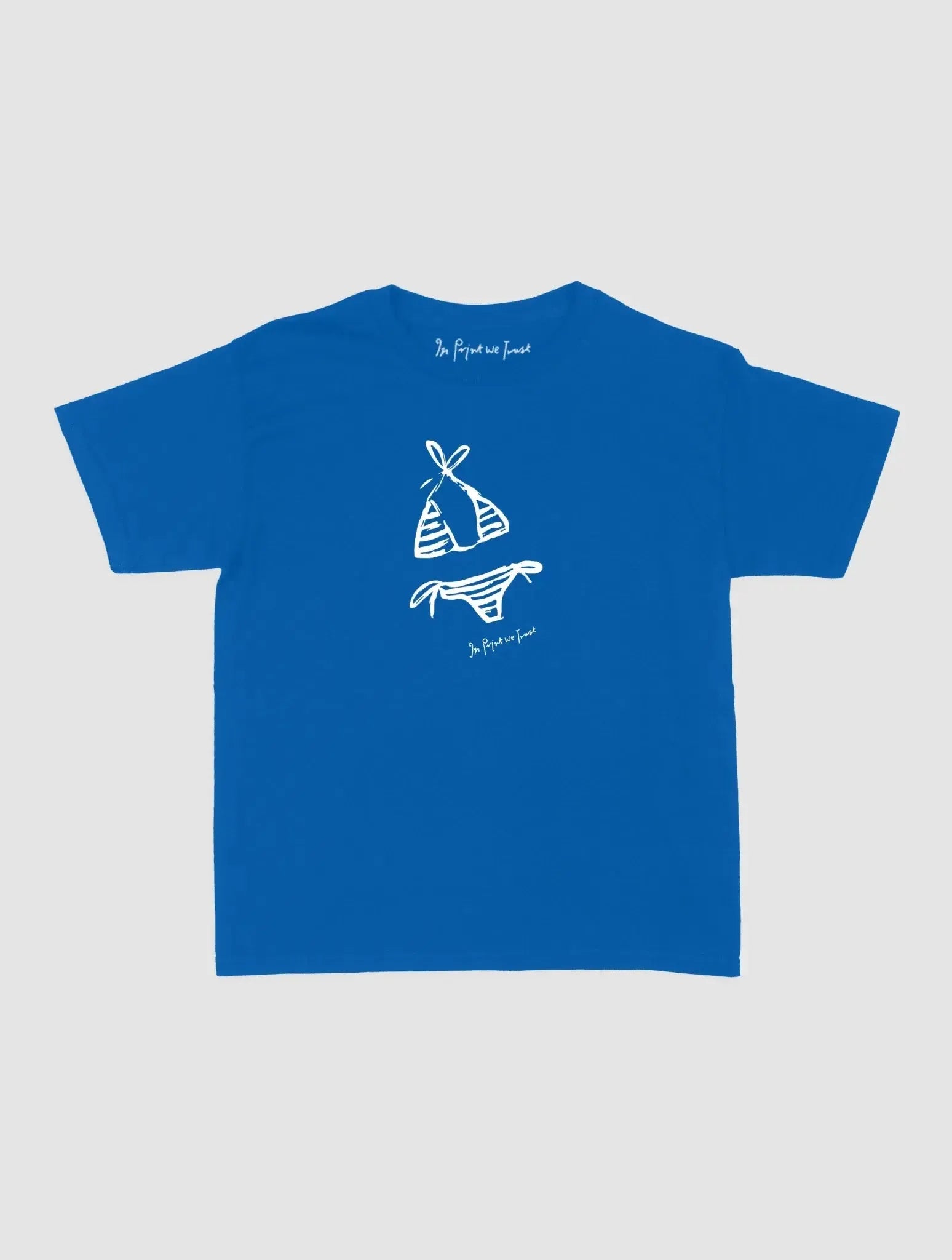 swimsuit baby tee - In Print We Trust