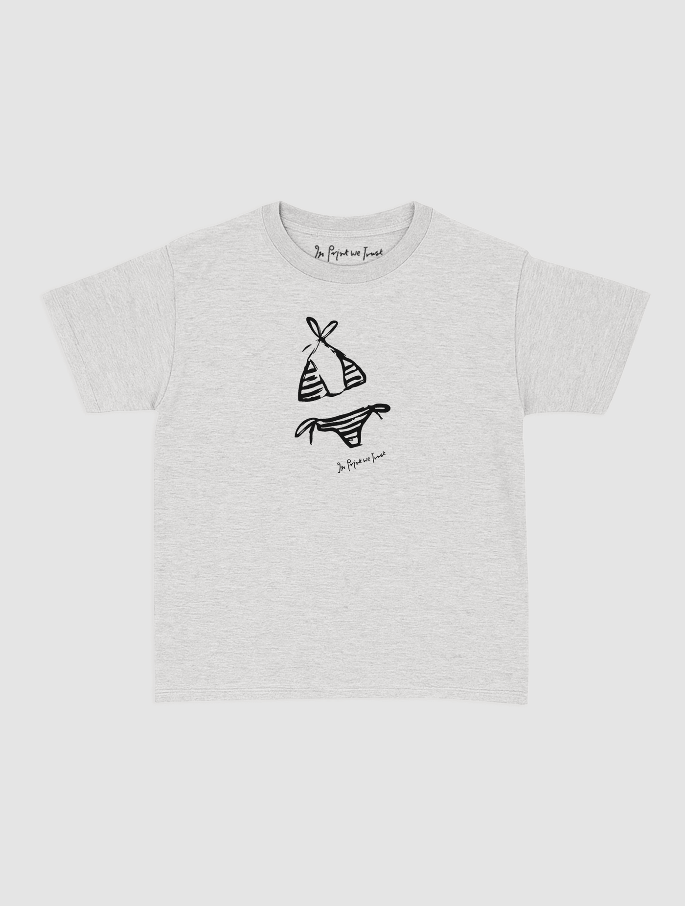 swimsuit baby tee - In Print We Trust