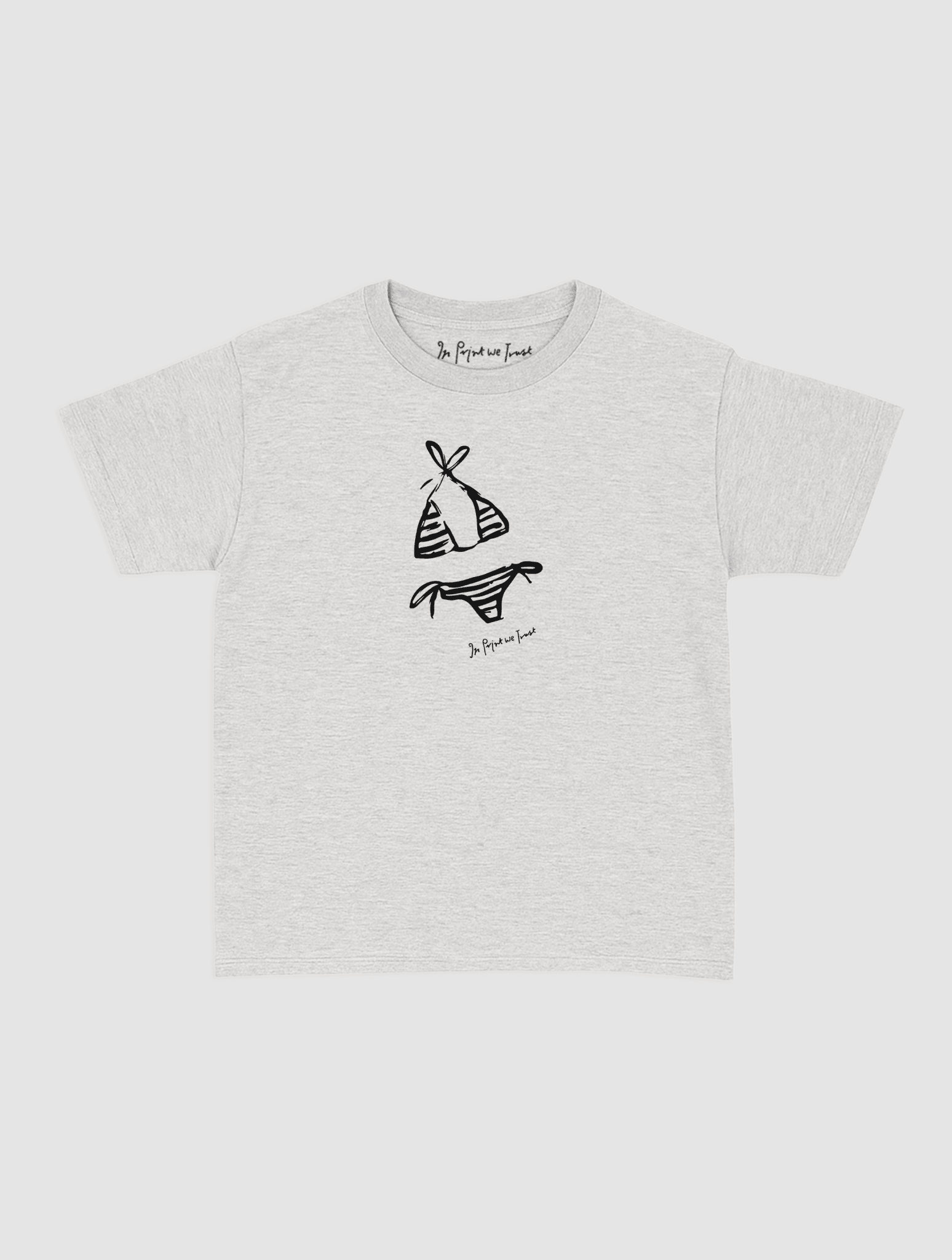 swimsuit baby tee - In Print We Trust
