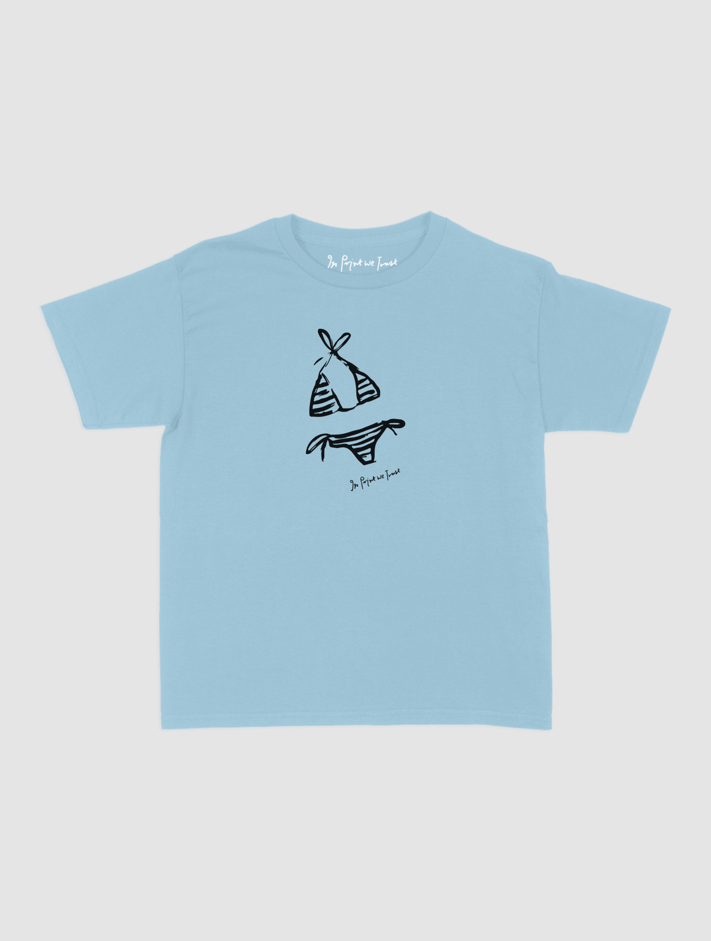 swimsuit baby tee - In Print We Trust