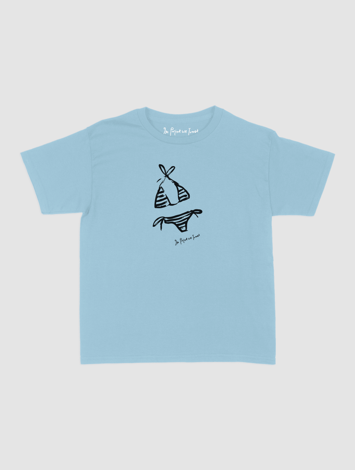 swimsuit baby tee - In Print We Trust