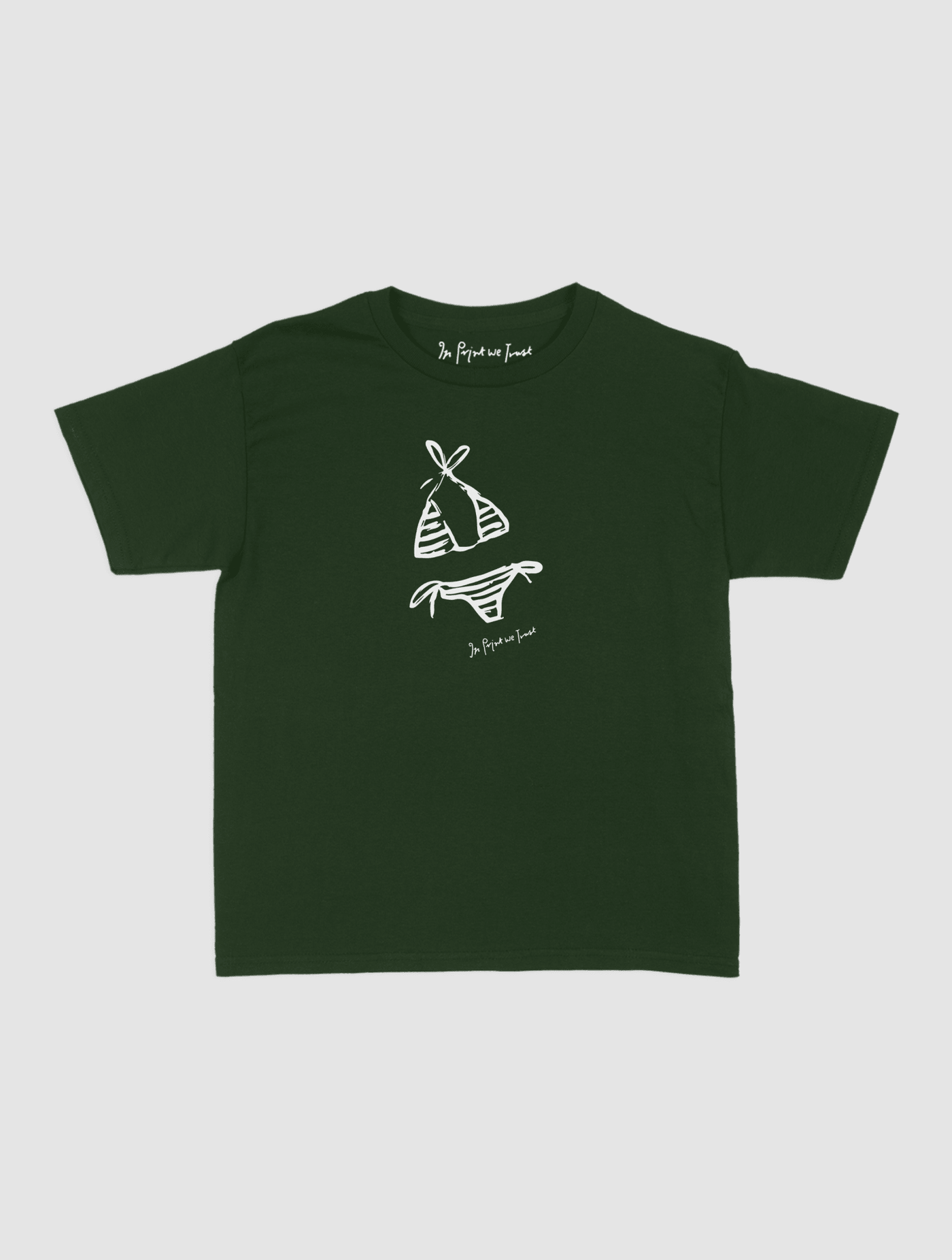swimsuit baby tee - In Print We Trust