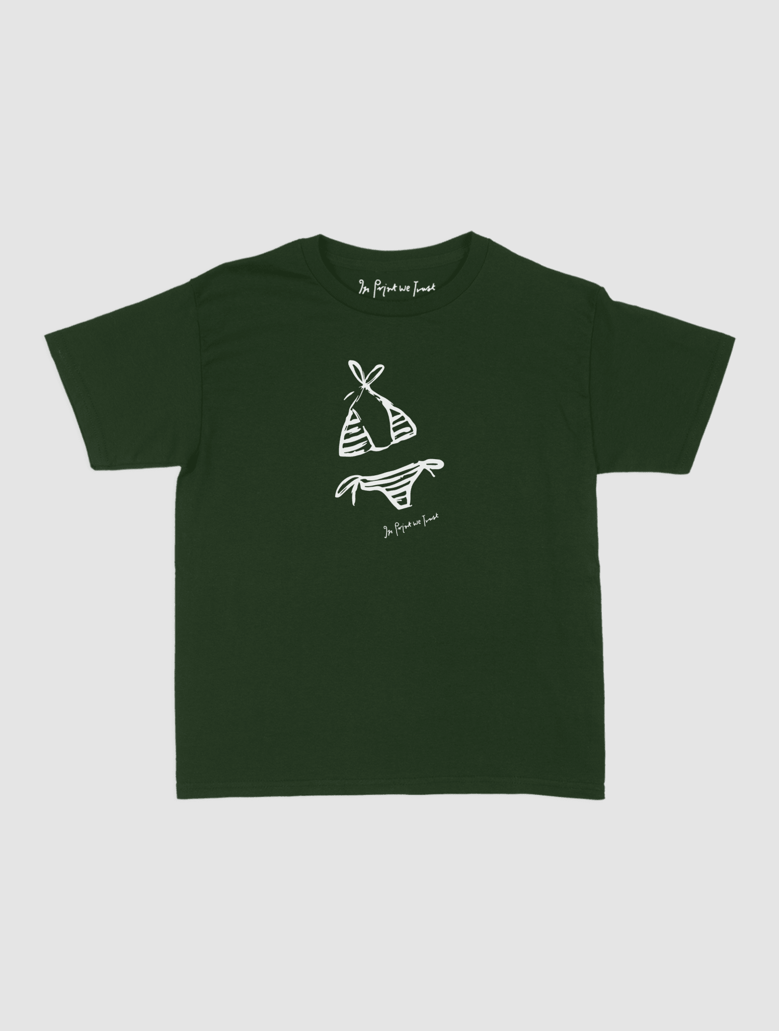 swimsuit baby tee - In Print We Trust