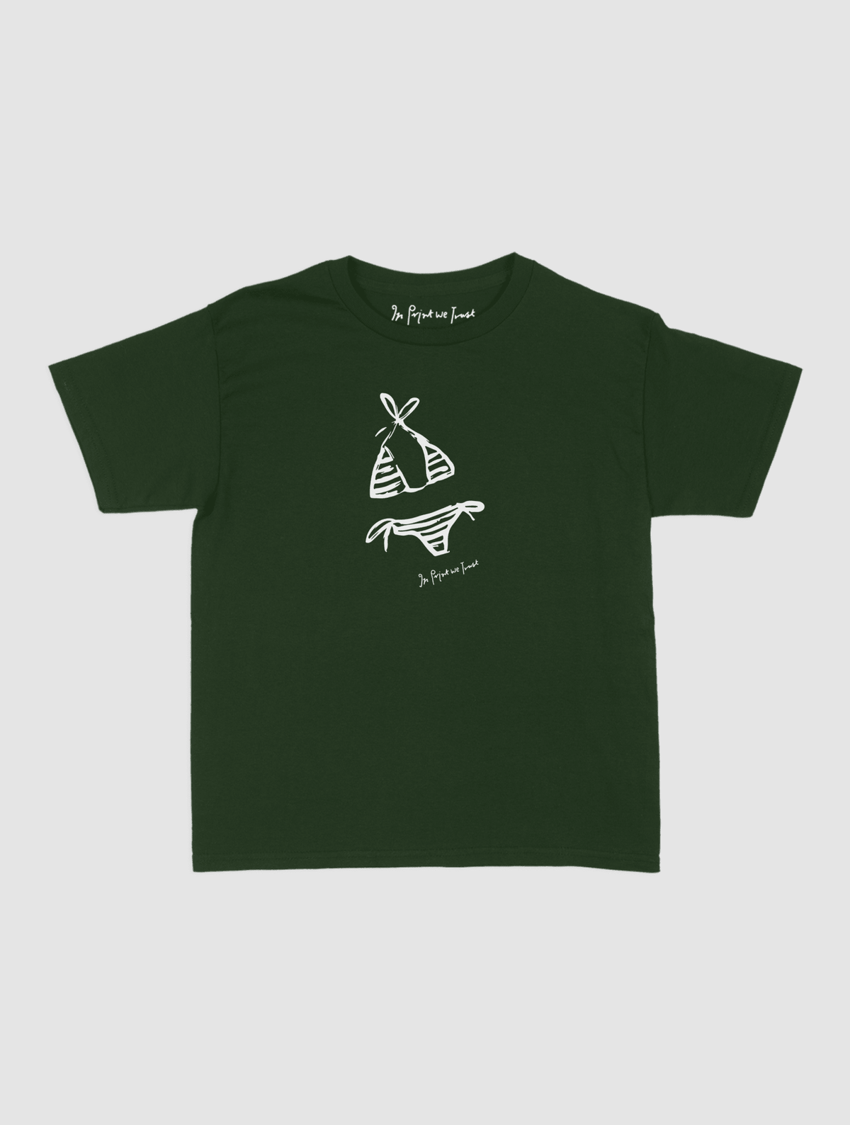 swimsuit baby tee - In Print We Trust