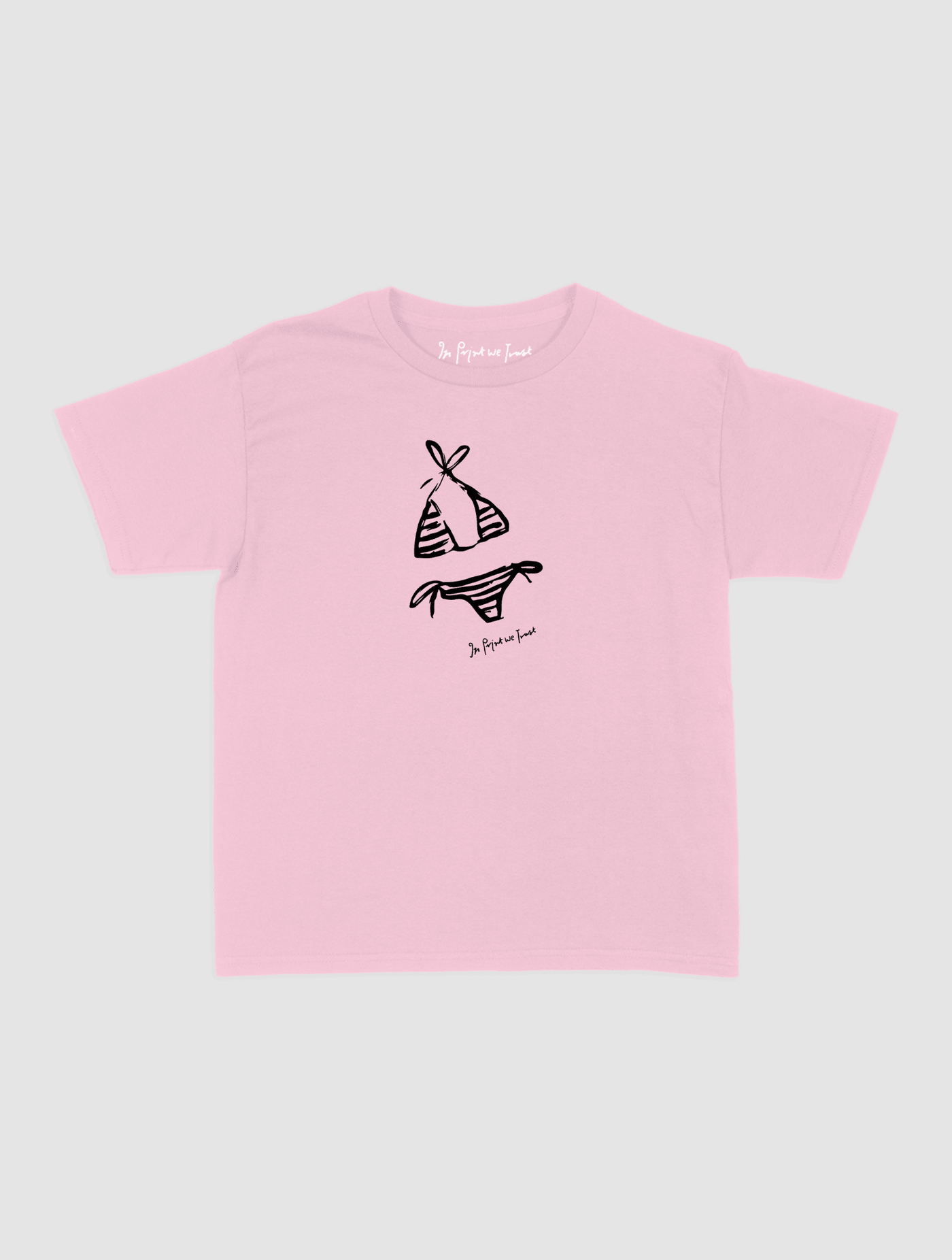 swimsuit baby tee - In Print We Trust