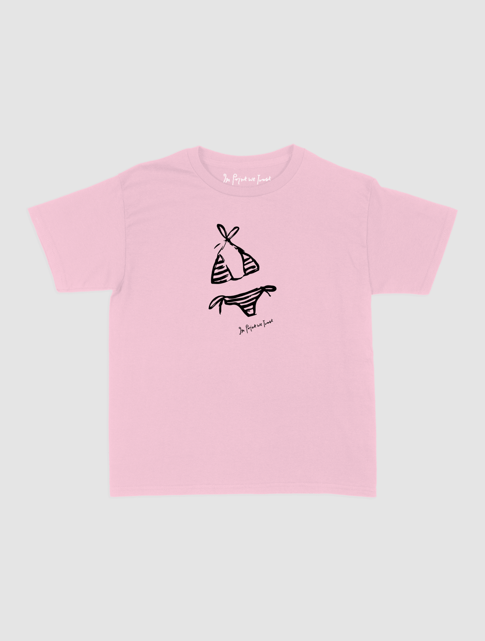 swimsuit baby tee - In Print We Trust