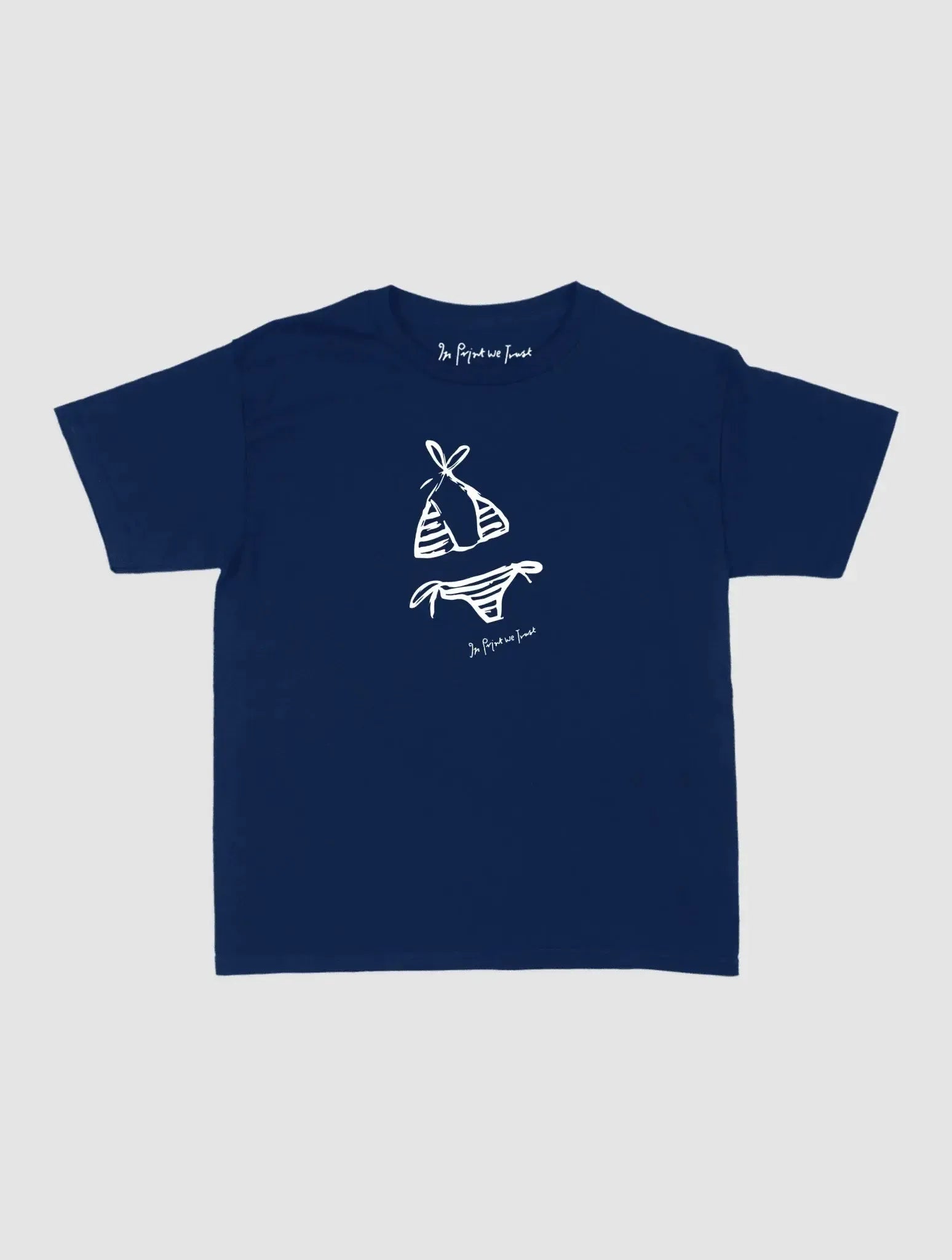 swimsuit baby tee - In Print We Trust