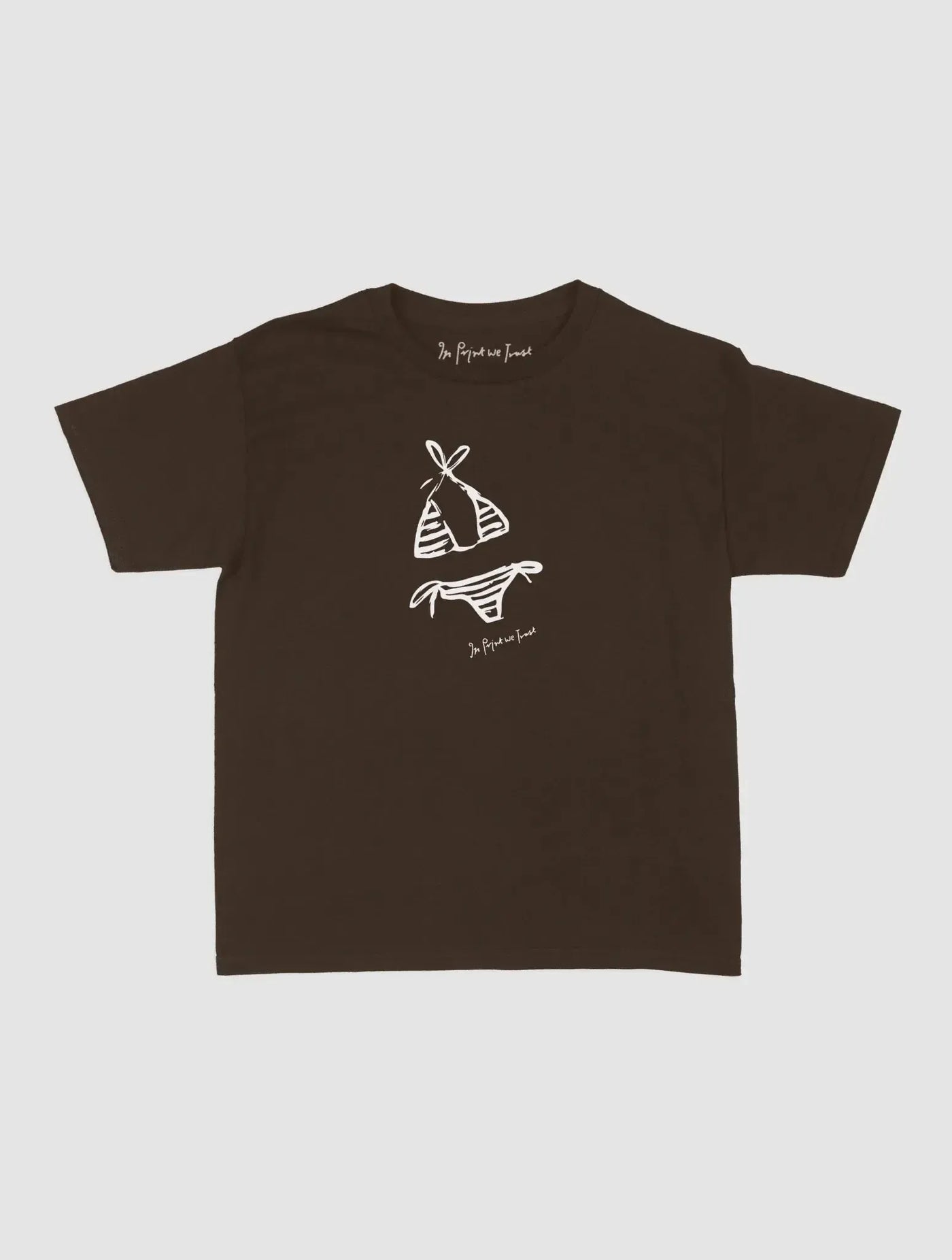 swimsuit baby tee - In Print We Trust