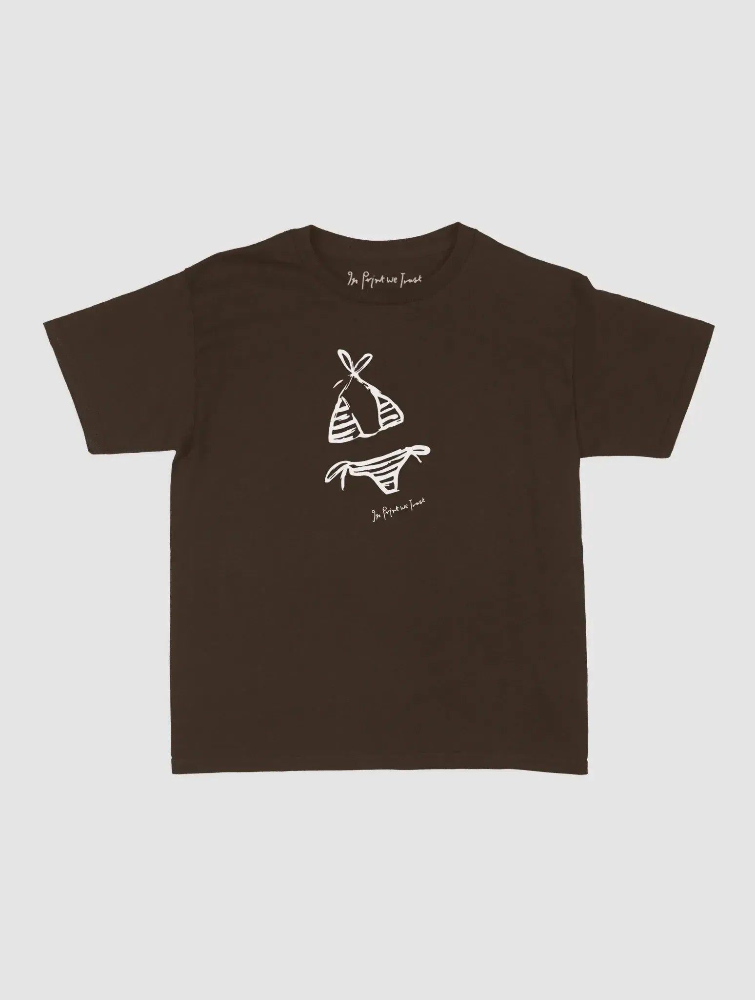swimsuit baby tee - In Print We Trust
