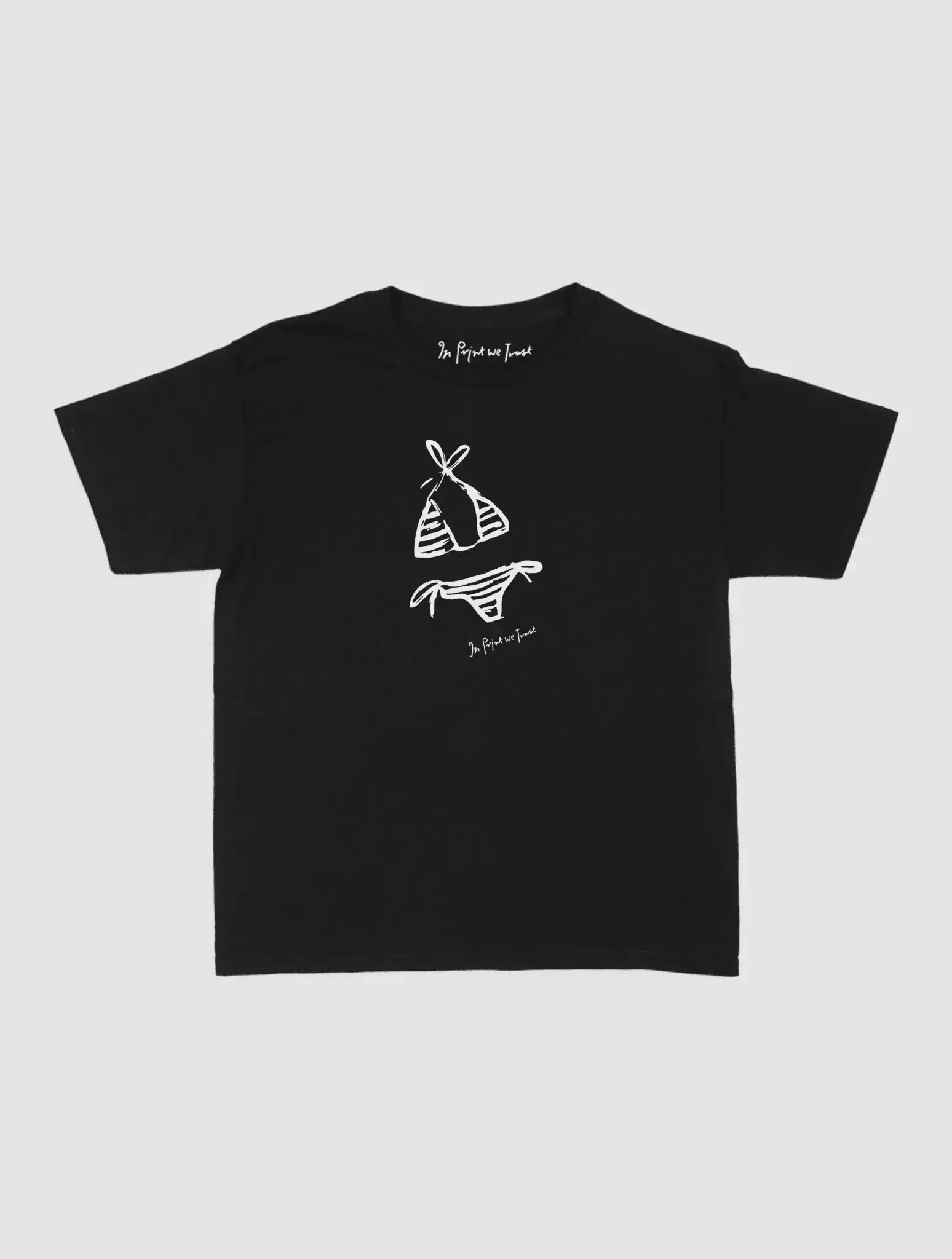 swimsuit baby tee - In Print We Trust