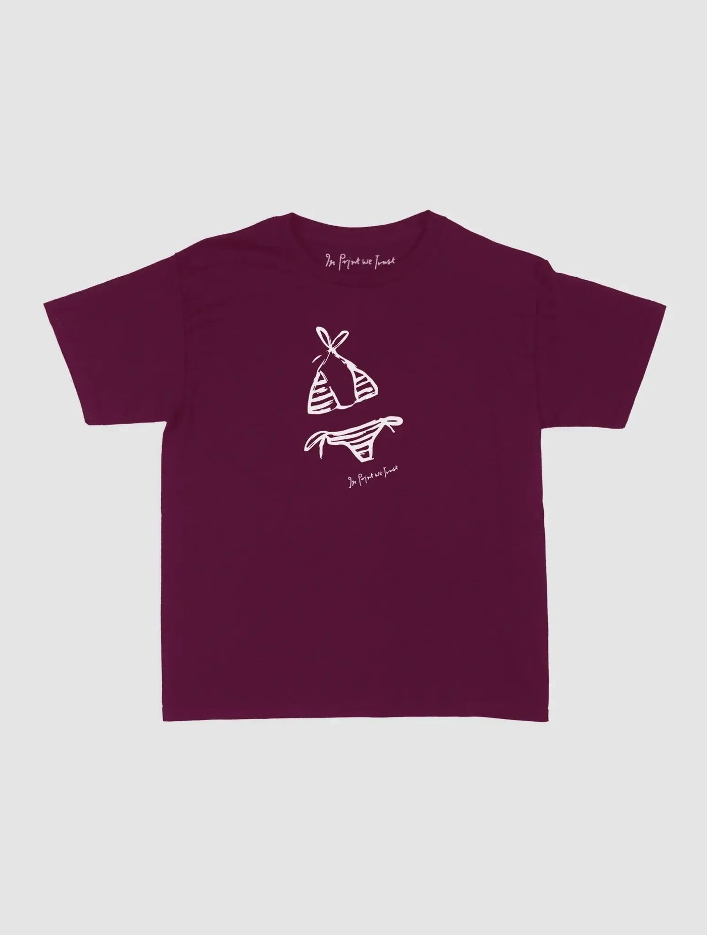 swimsuit baby tee - In Print We Trust