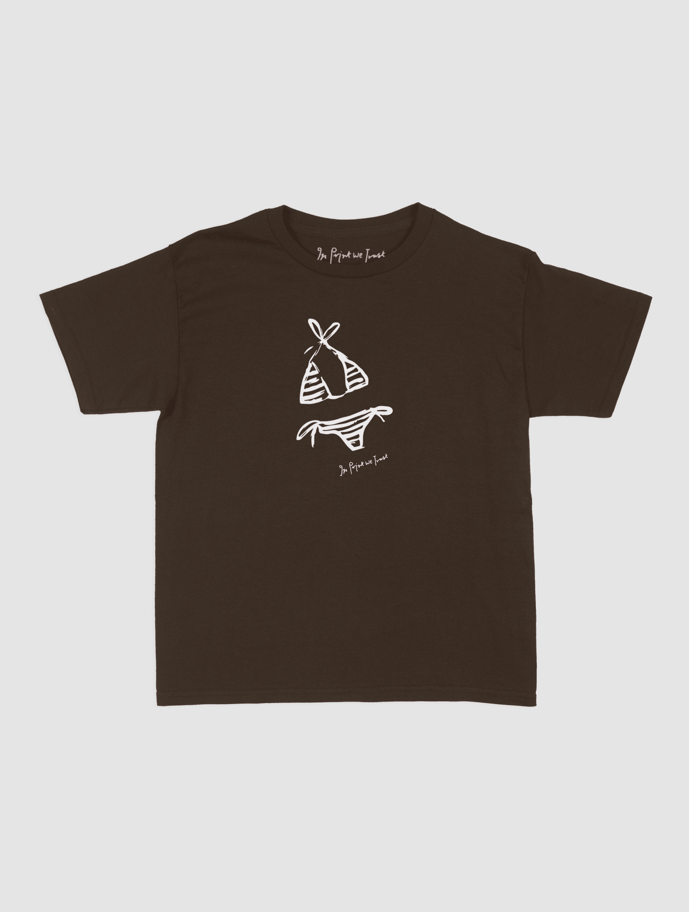swimsuit baby tee - In Print We Trust