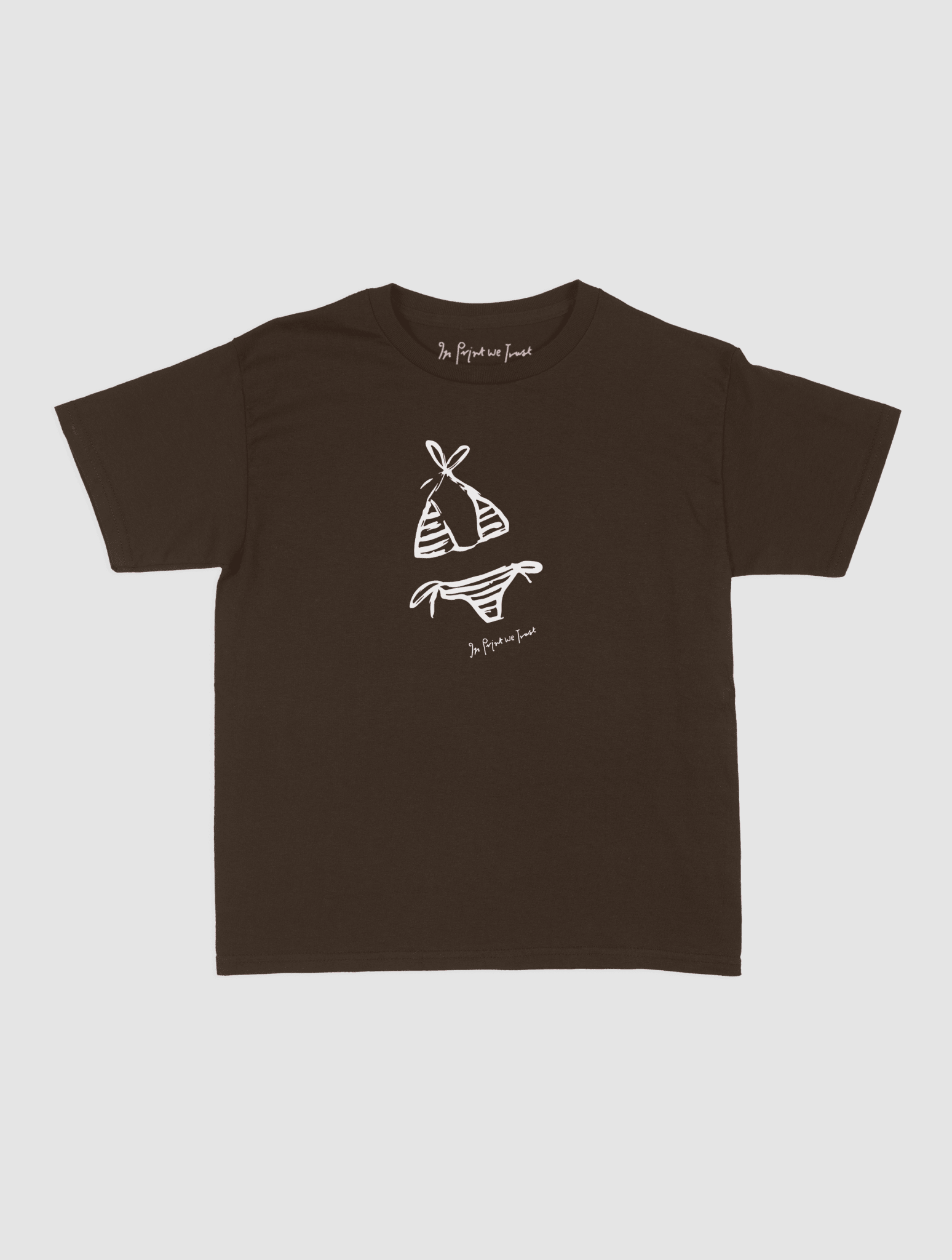 swimsuit baby tee - In Print We Trust
