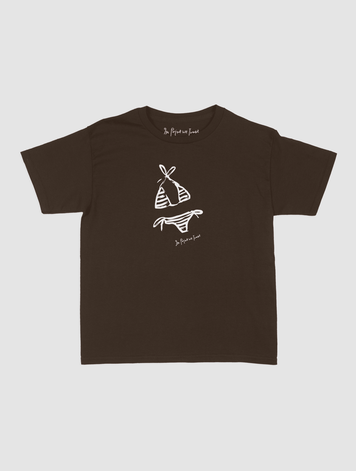 swimsuit baby tee - In Print We Trust