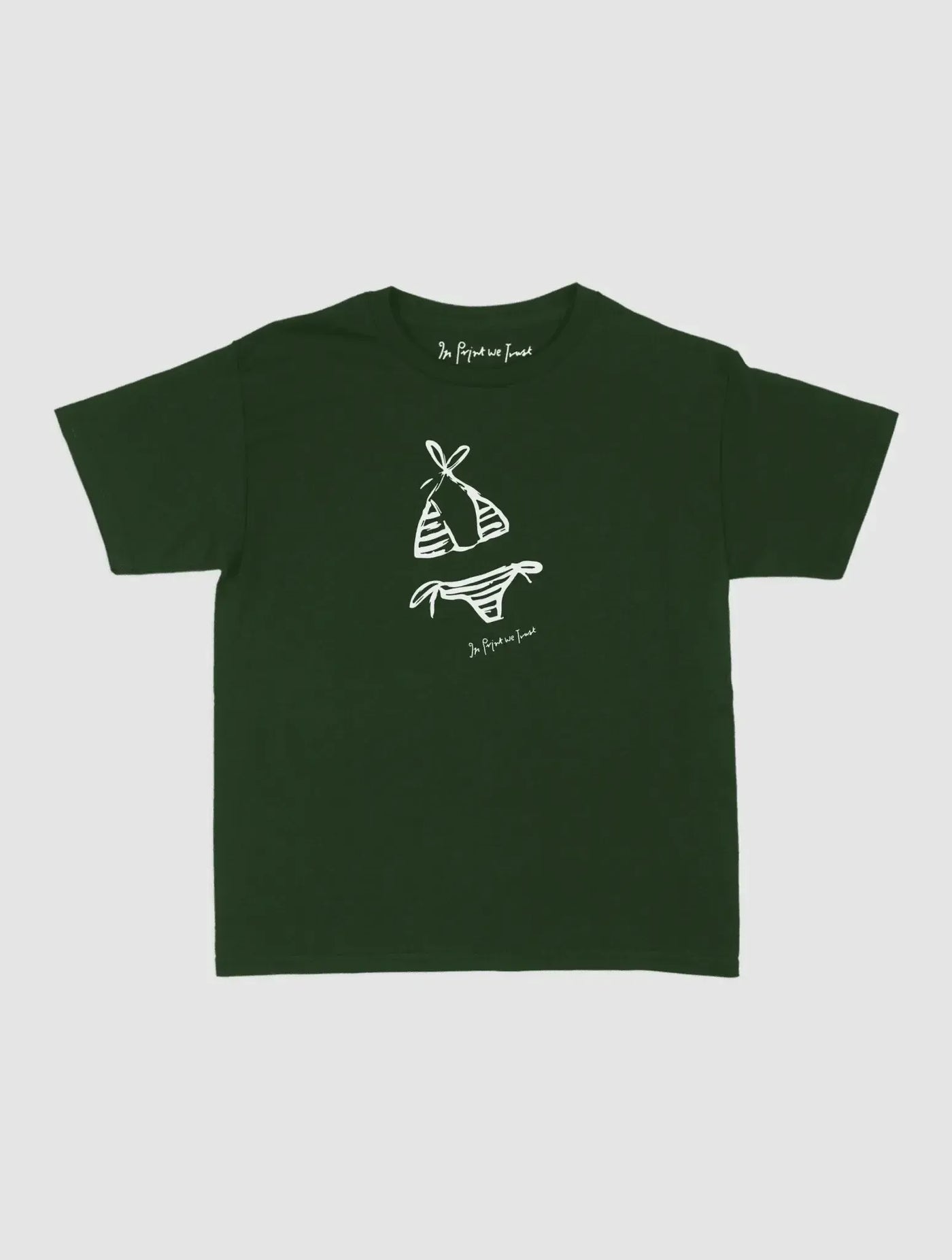 swimsuit baby tee - In Print We Trust