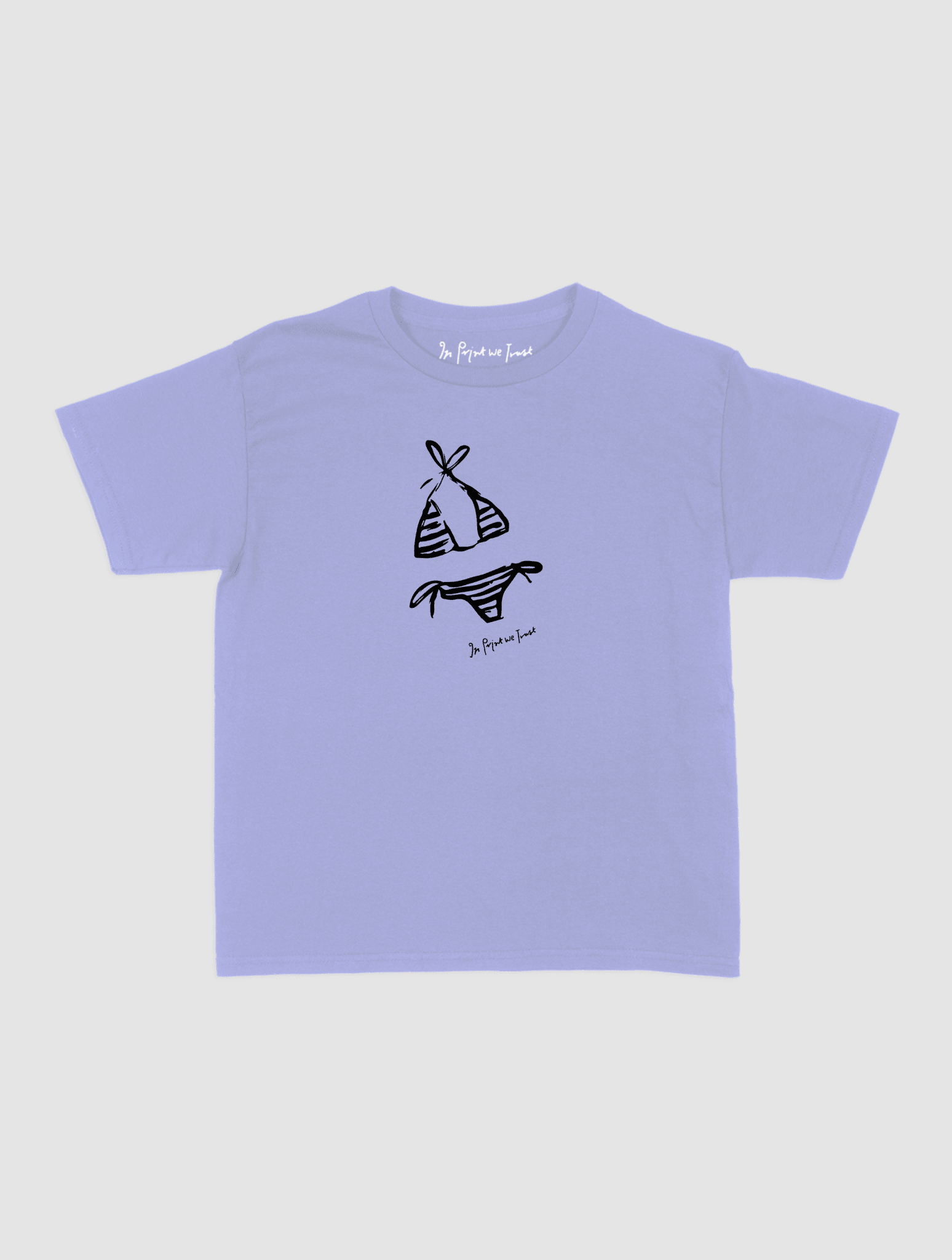 swimsuit baby tee - In Print We Trust