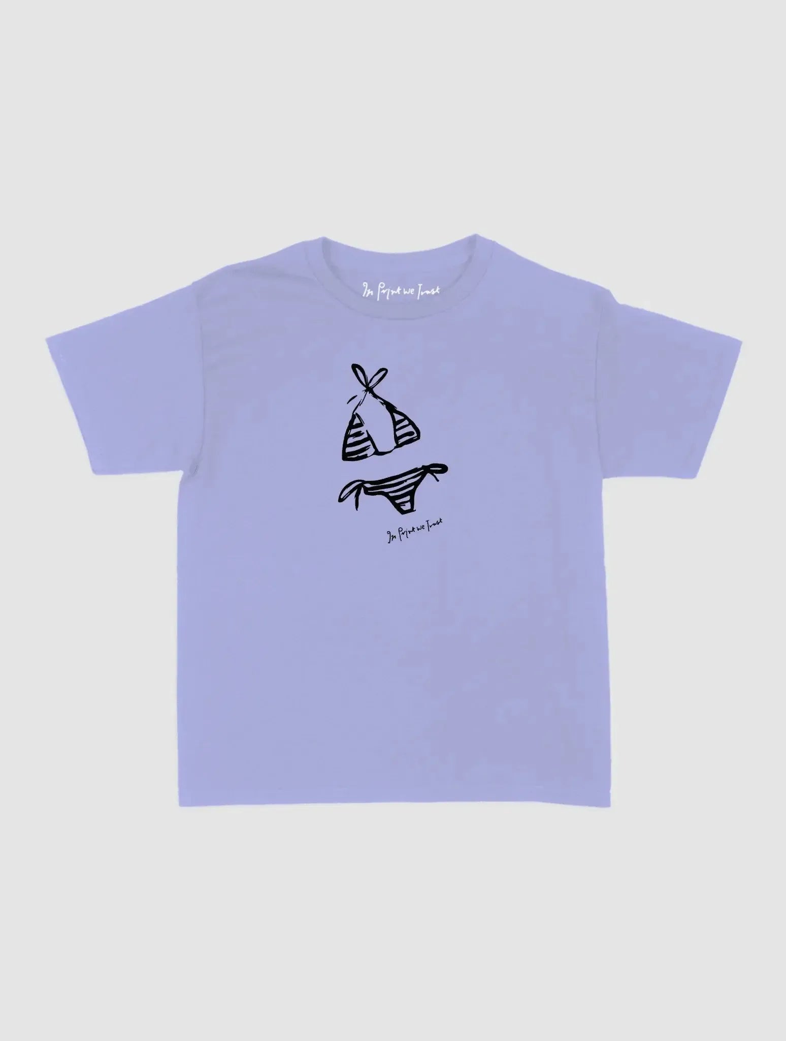 swimsuit baby tee - In Print We Trust